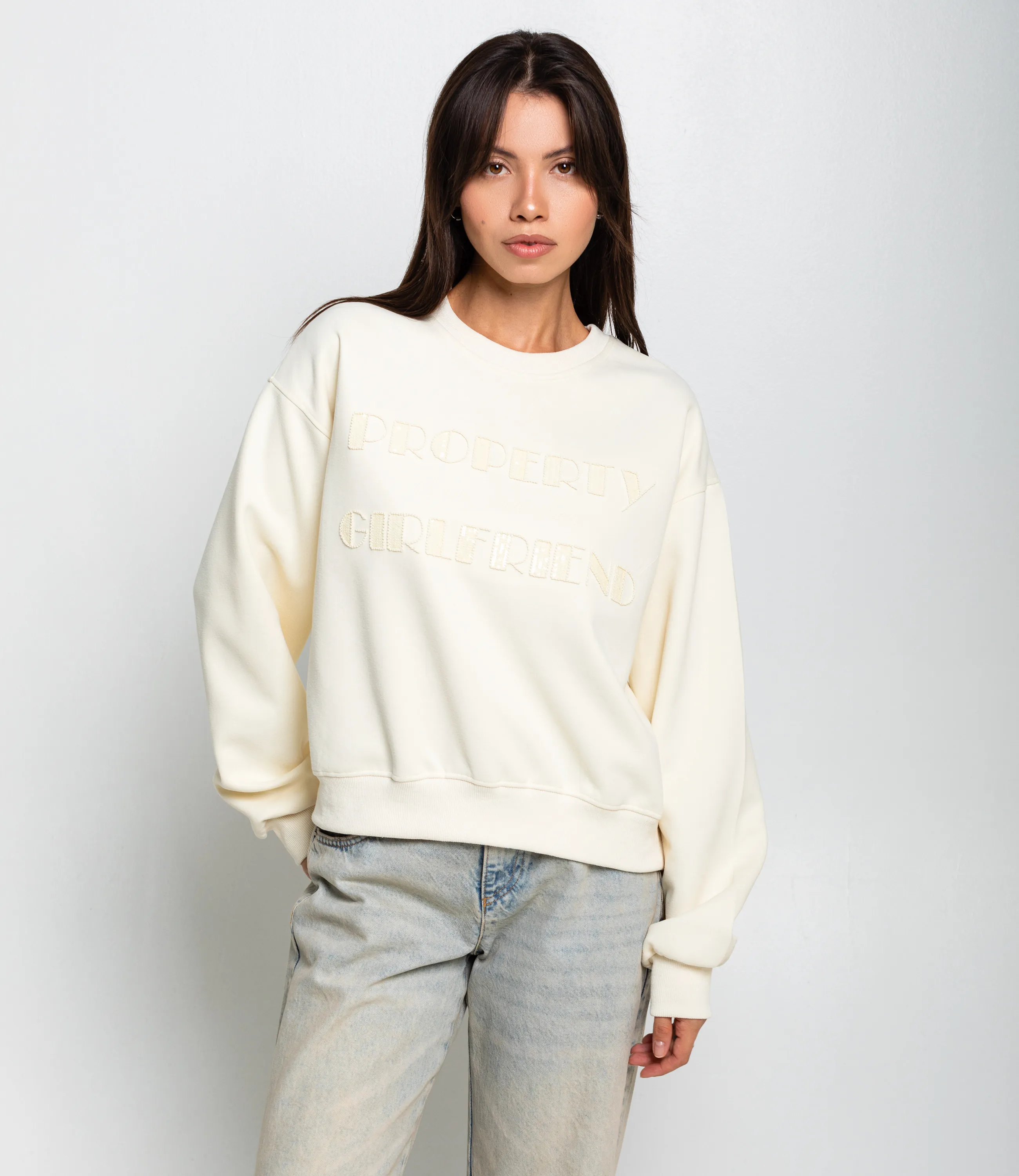Свитшот #КТ111 (3), кремовый - фото 1