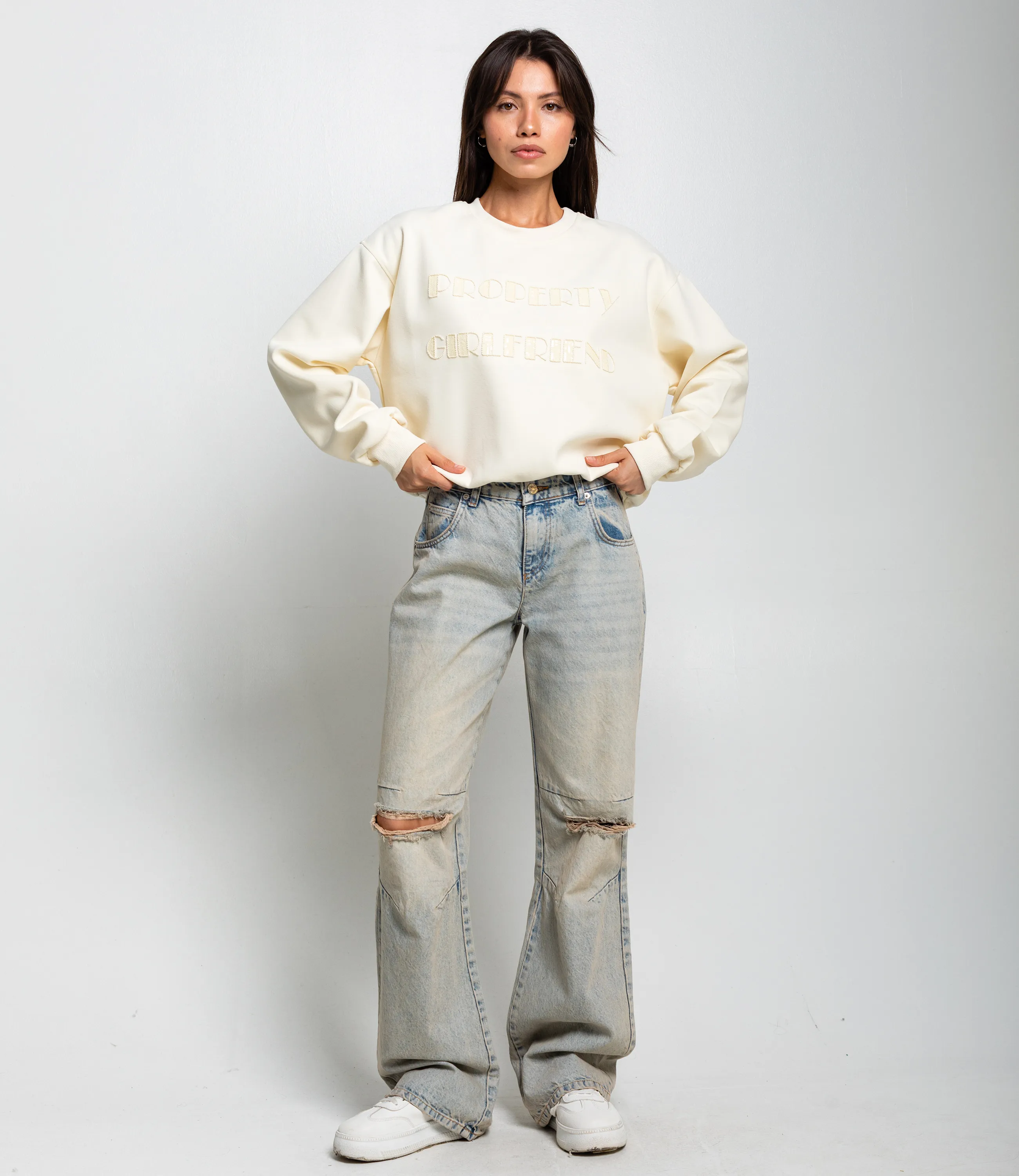 Свитшот #КТ111 (3), кремовый - фото 4