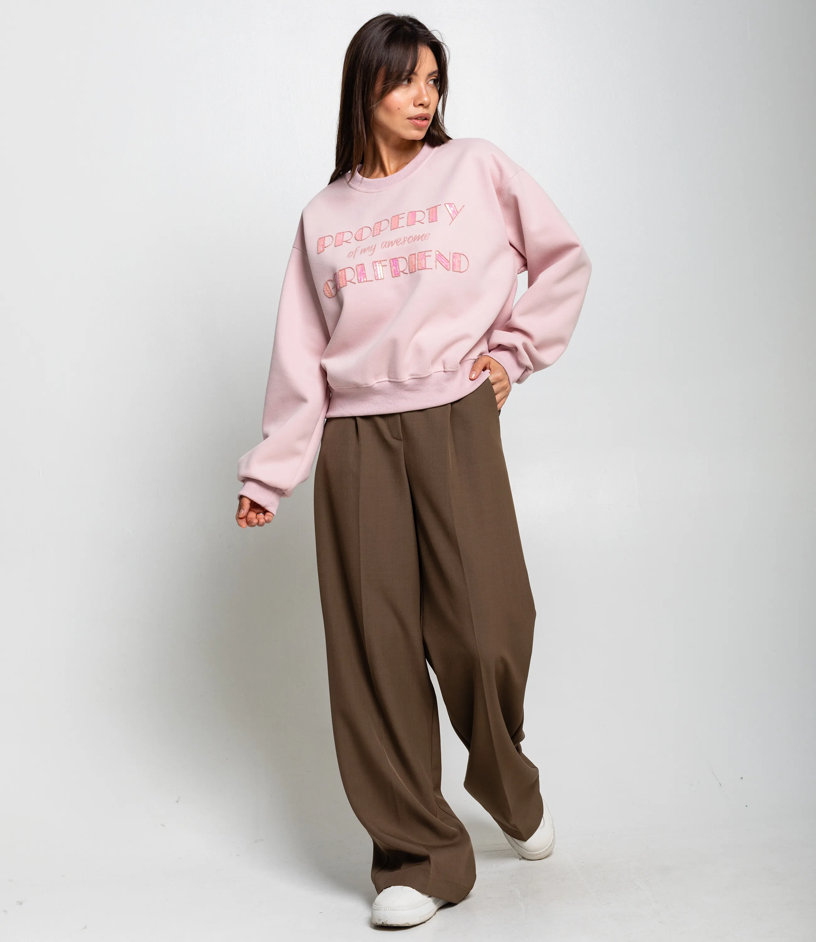 Свитшот #КТ111 (3), пудровый - фото 4