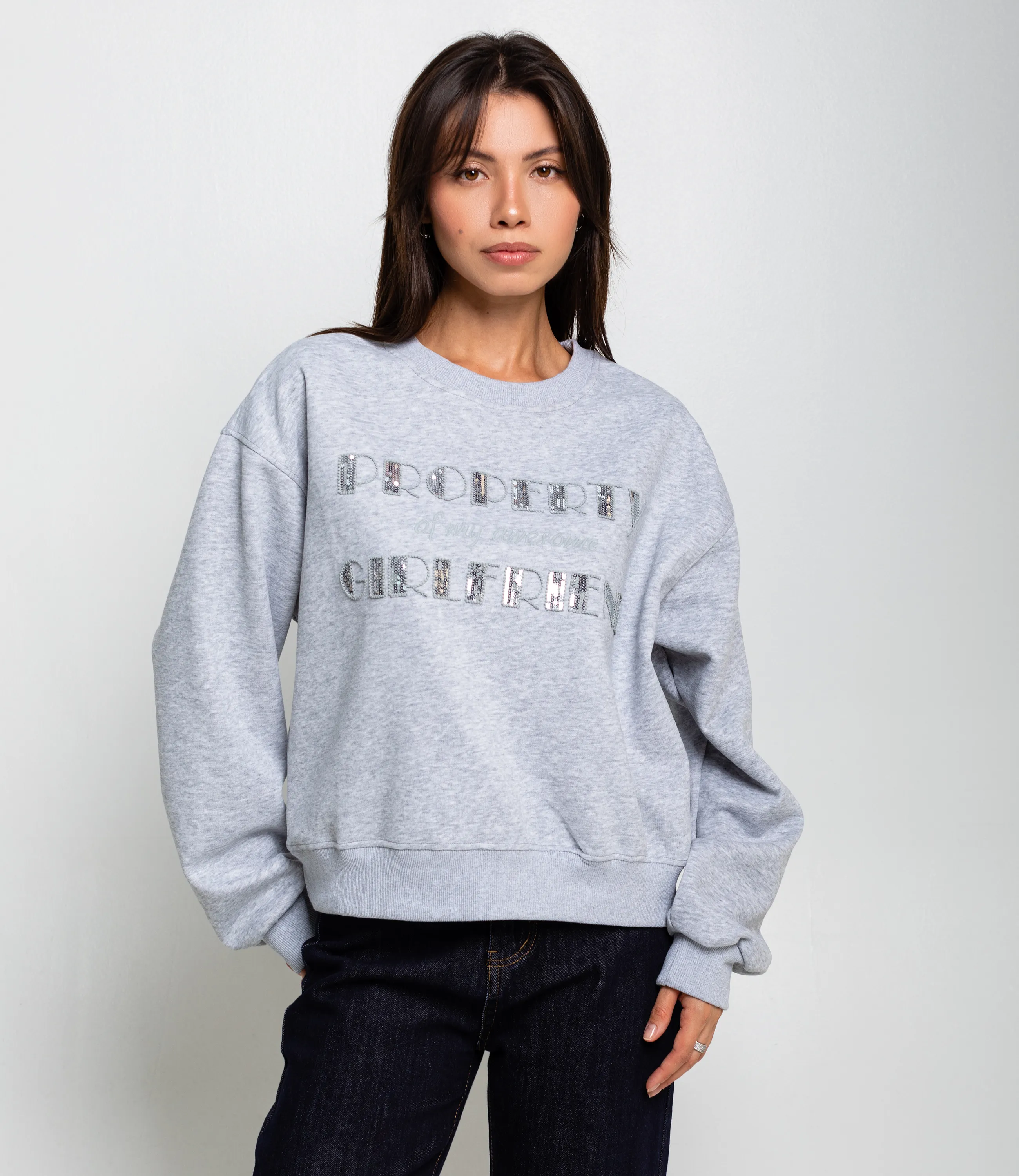 Свитшот #КТ111 (3), серый - фото 1