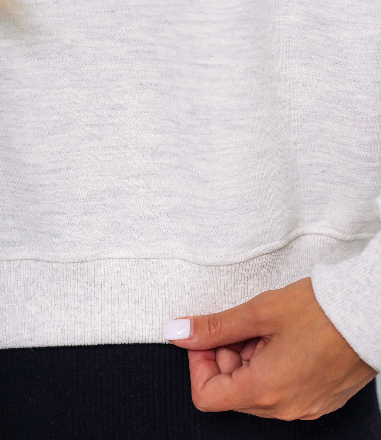 Свитшот #КТ2180 (2), светло-серый меланж - фото 5