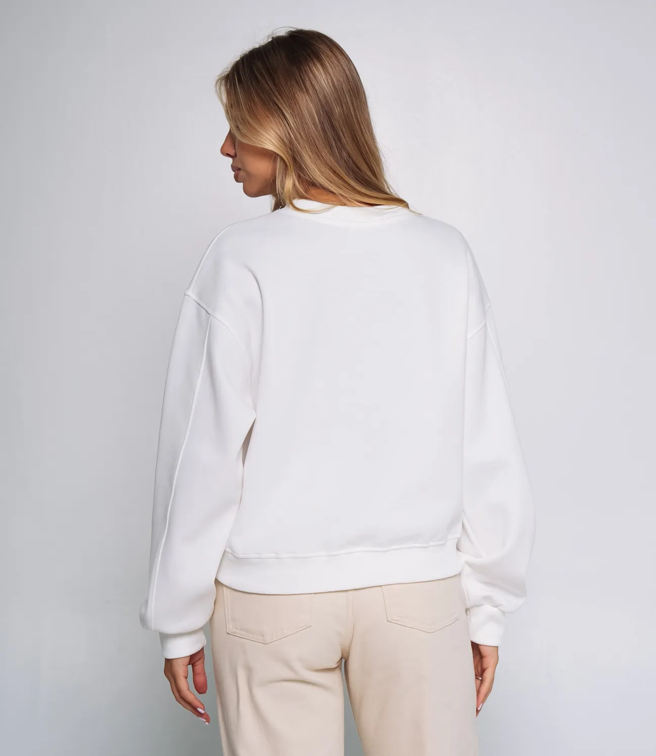 Свитшот #КТ2180 (2), белый - фото 3