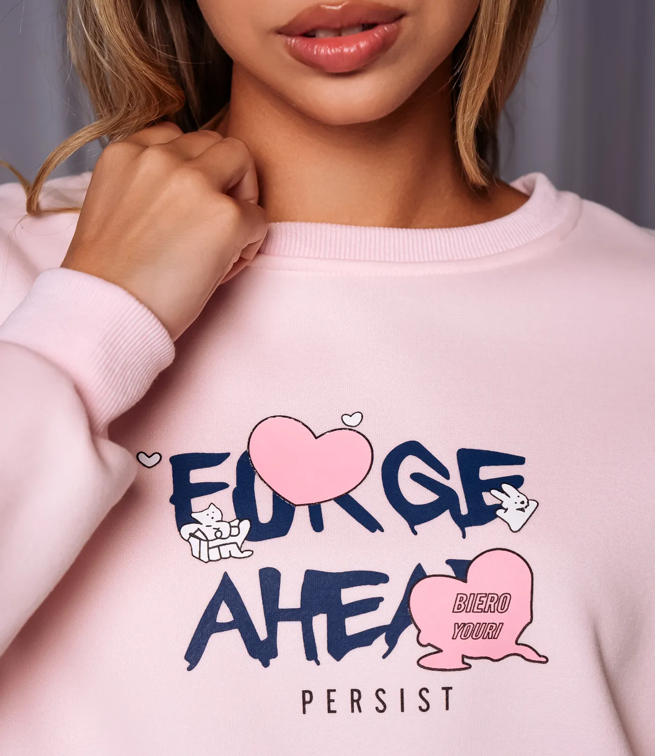 Свитшот #КТ8505, светло-розовый - фото 5