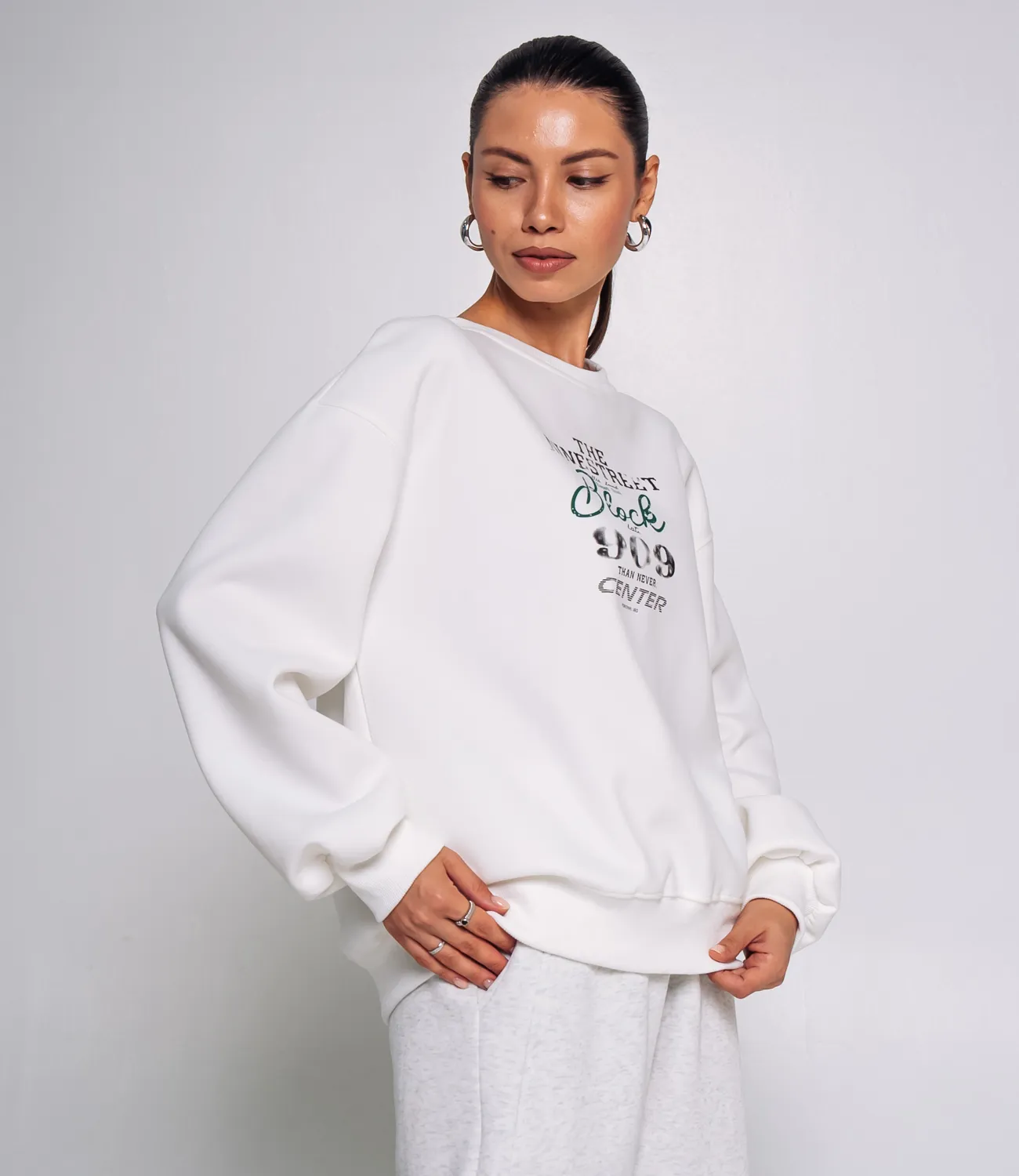 Свитшот #КТ9802 (1), белый - фото 2