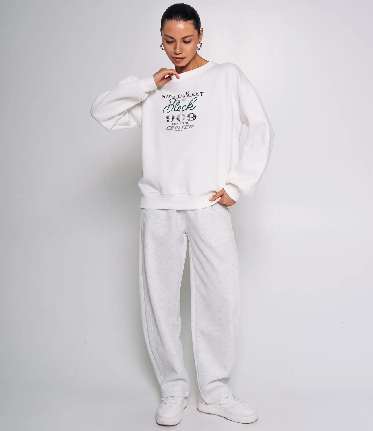 Свитшот #КТ9802 (1), белый - фото 4