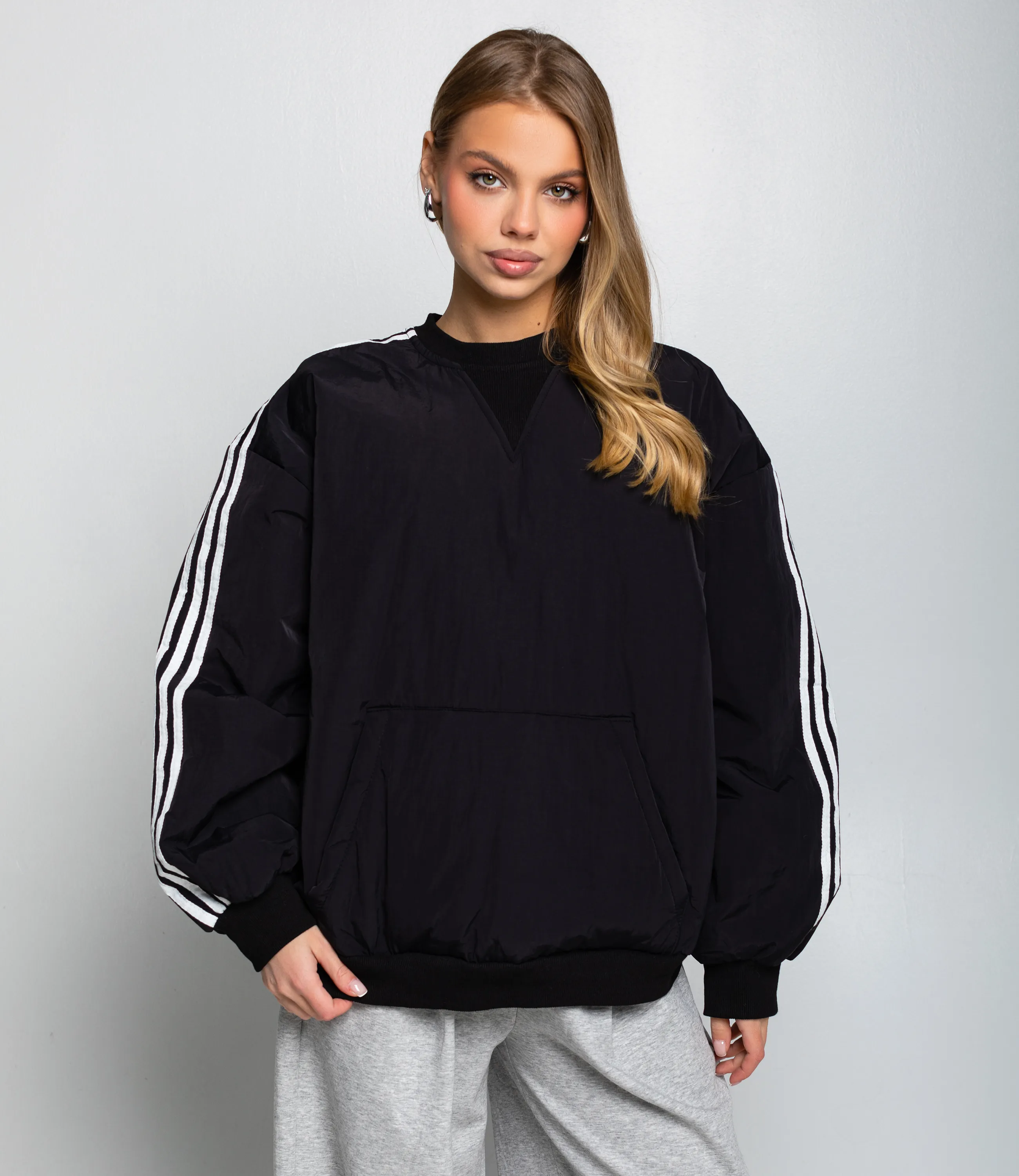 Свитшот #КТ25263, чёрный - фото 1