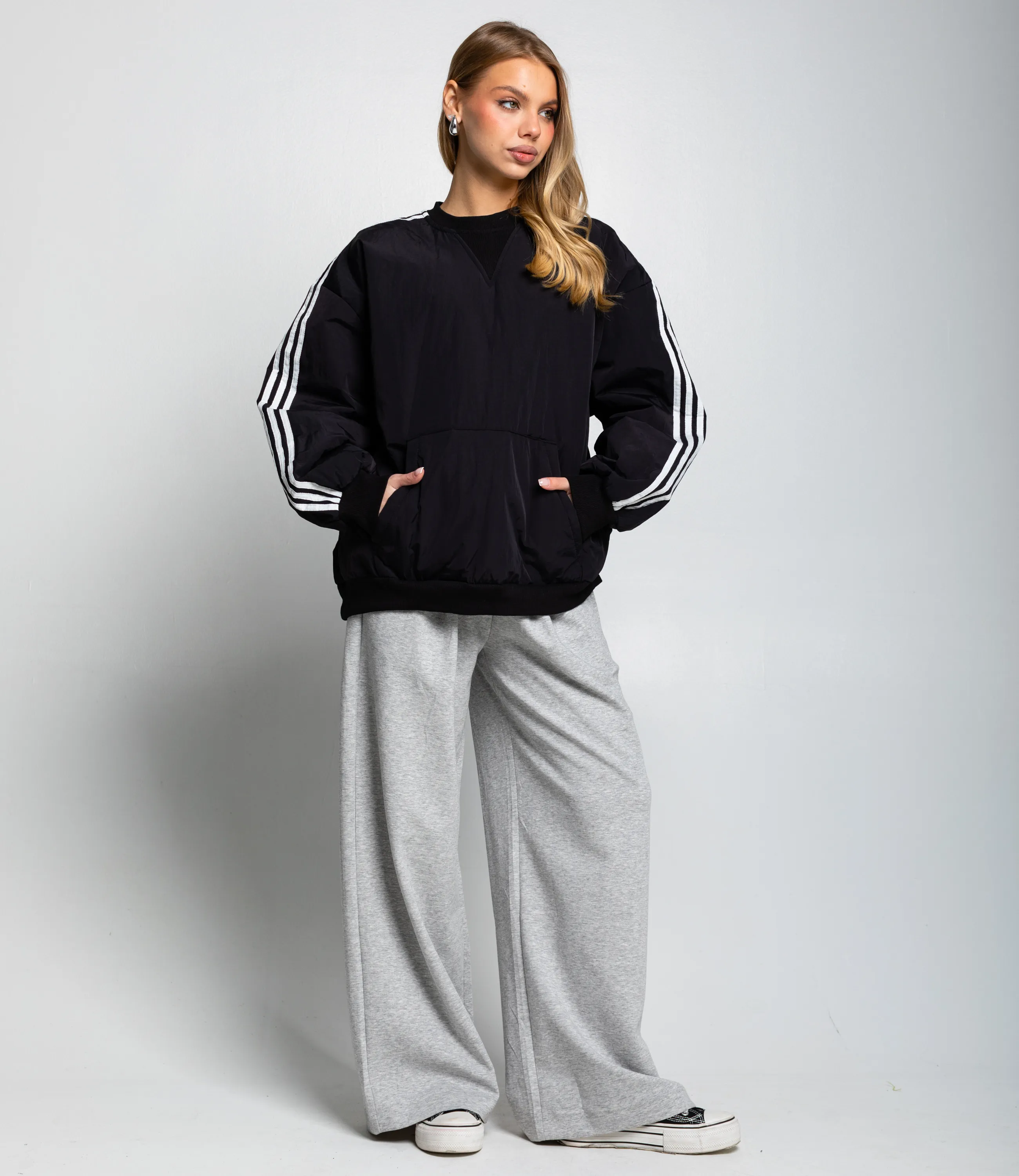 Свитшот #КТ25263, чёрный - фото 4