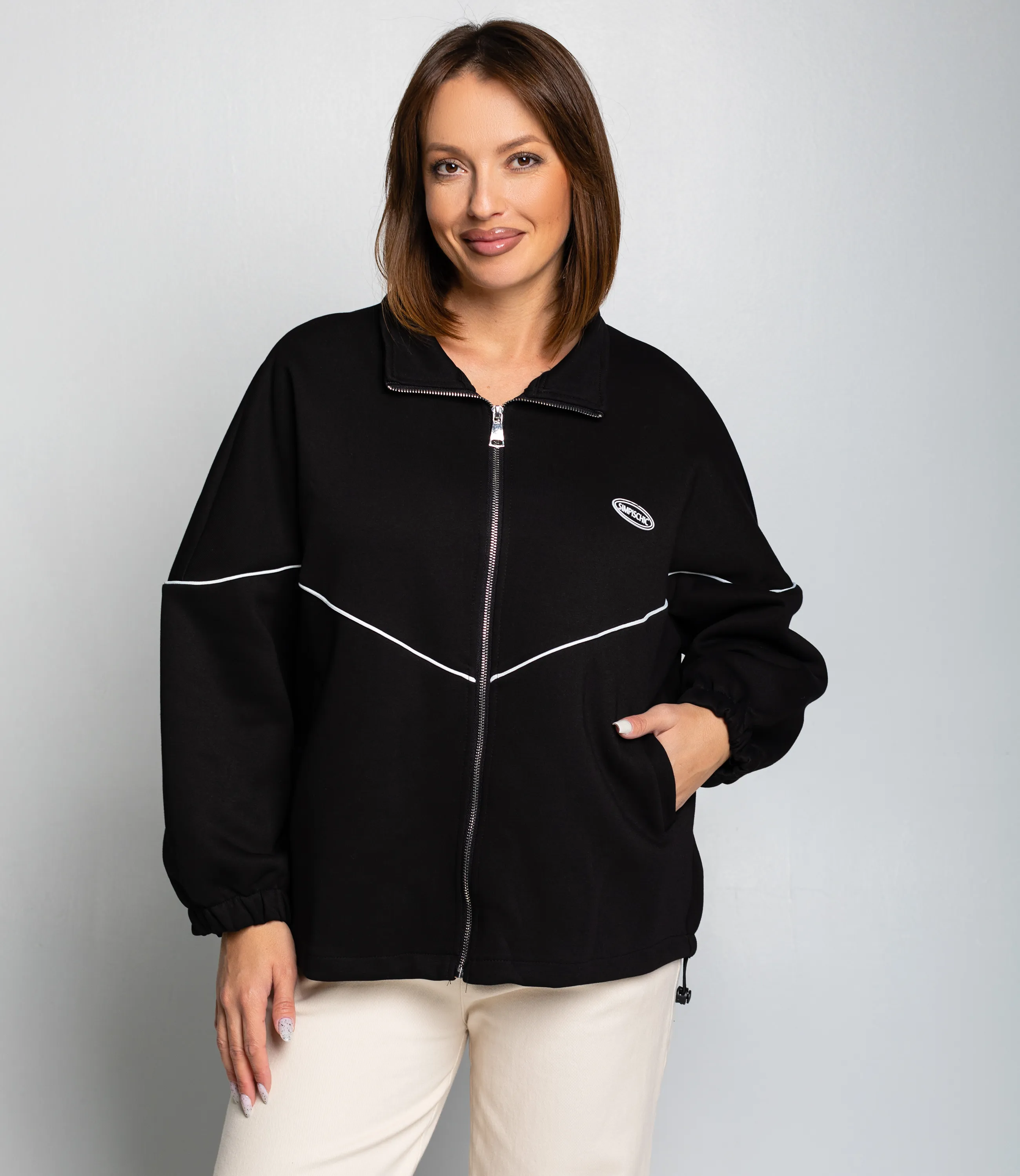 Толстовка #КТ607 (6), чёрный - фото 1