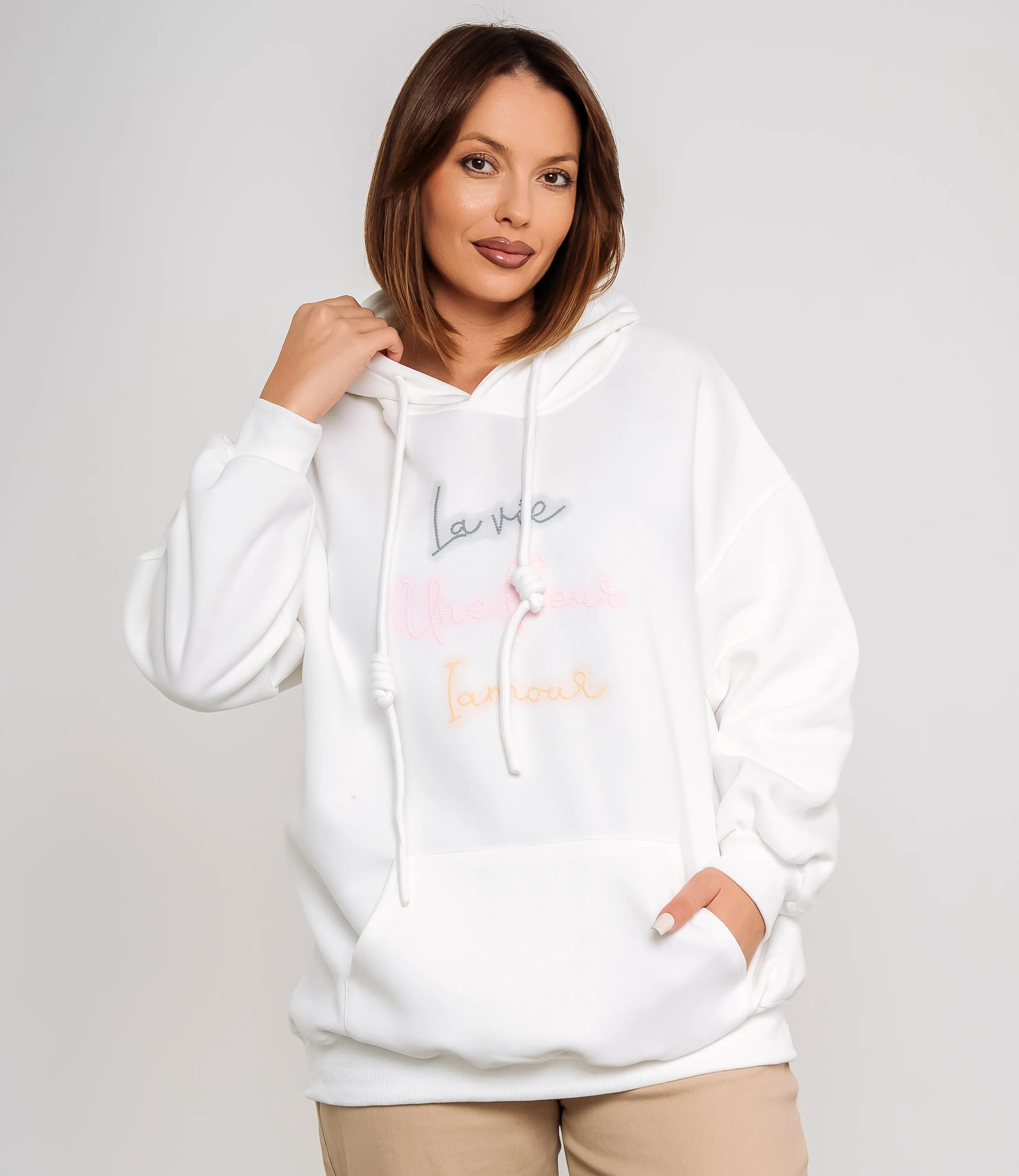 Худи #КТ3628 (1), белый - фото 1