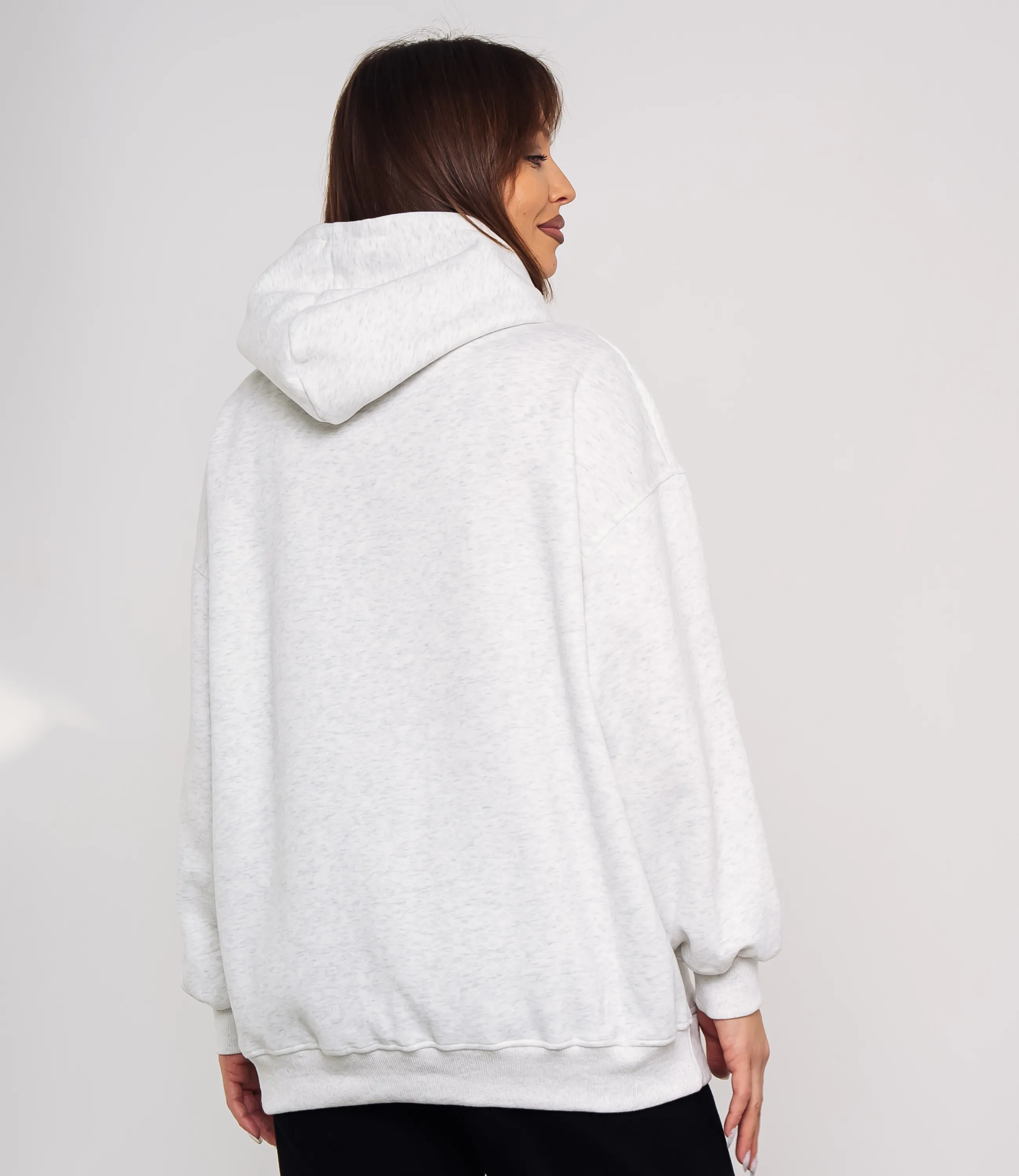 Худи #КТ3628 (1), светло-серый меланж - фото 3