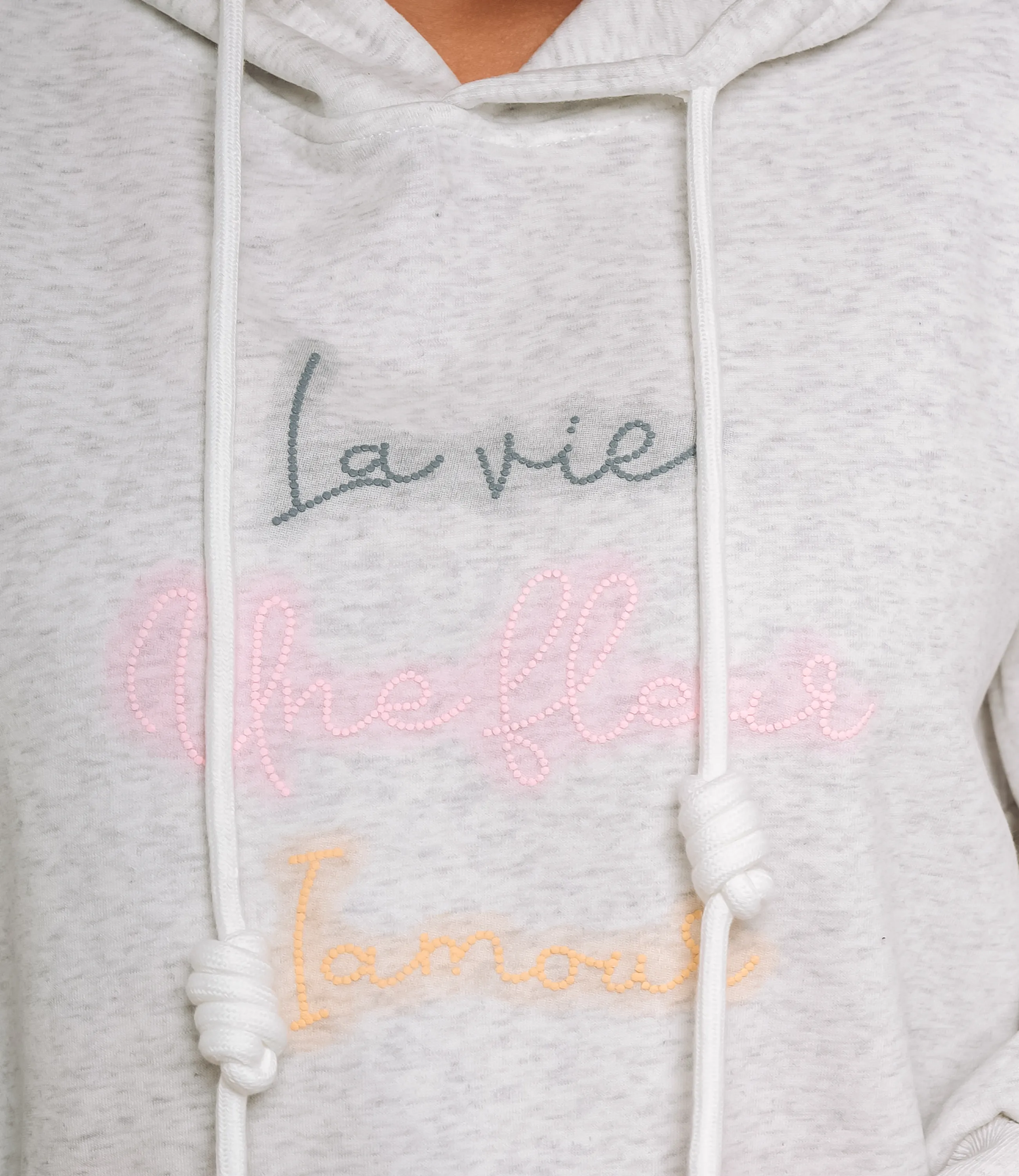 Худи #КТ3628 (1), светло-серый меланж - фото 5