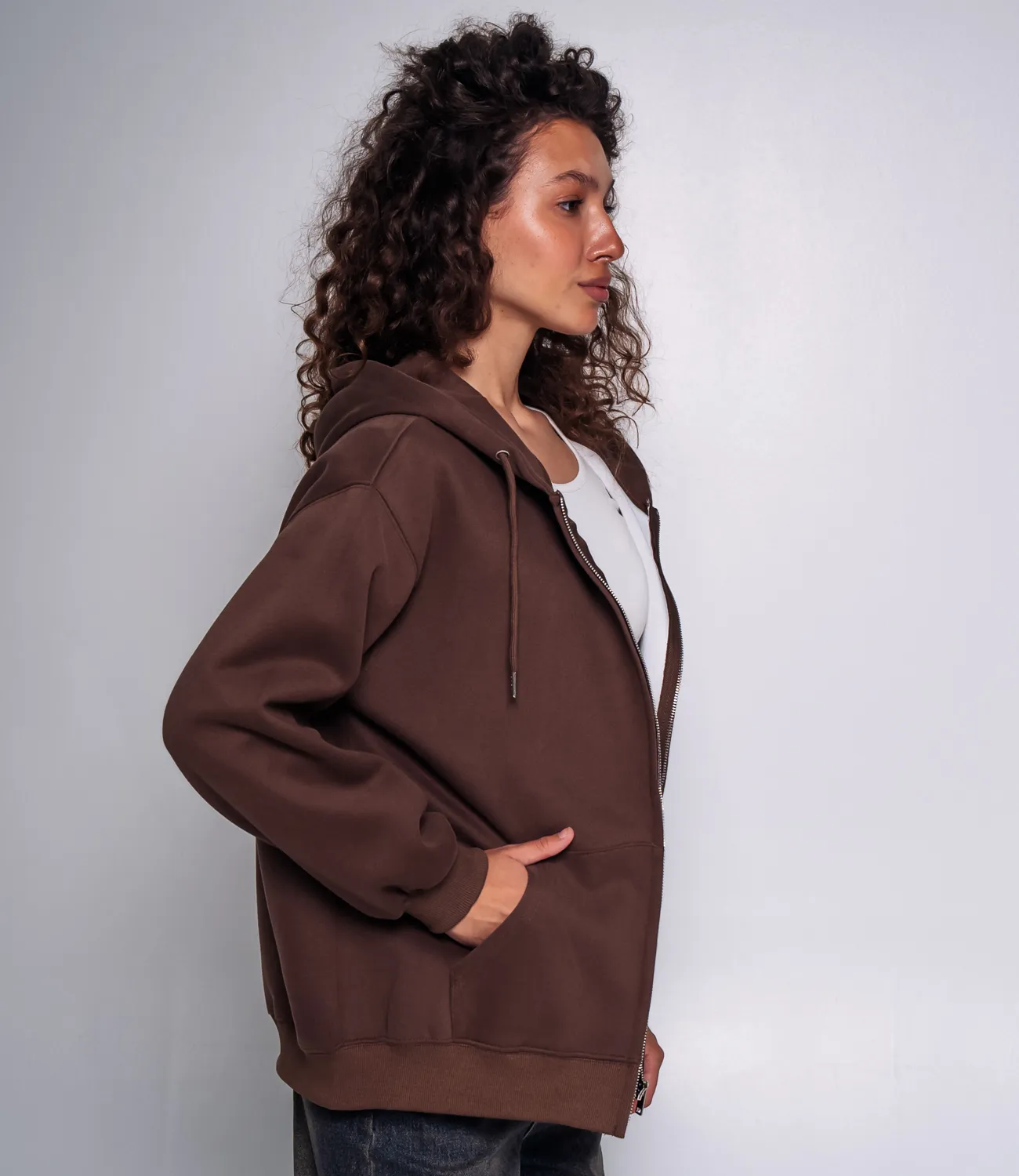 Толстовка #КТ413-1, коричневый - фото 2