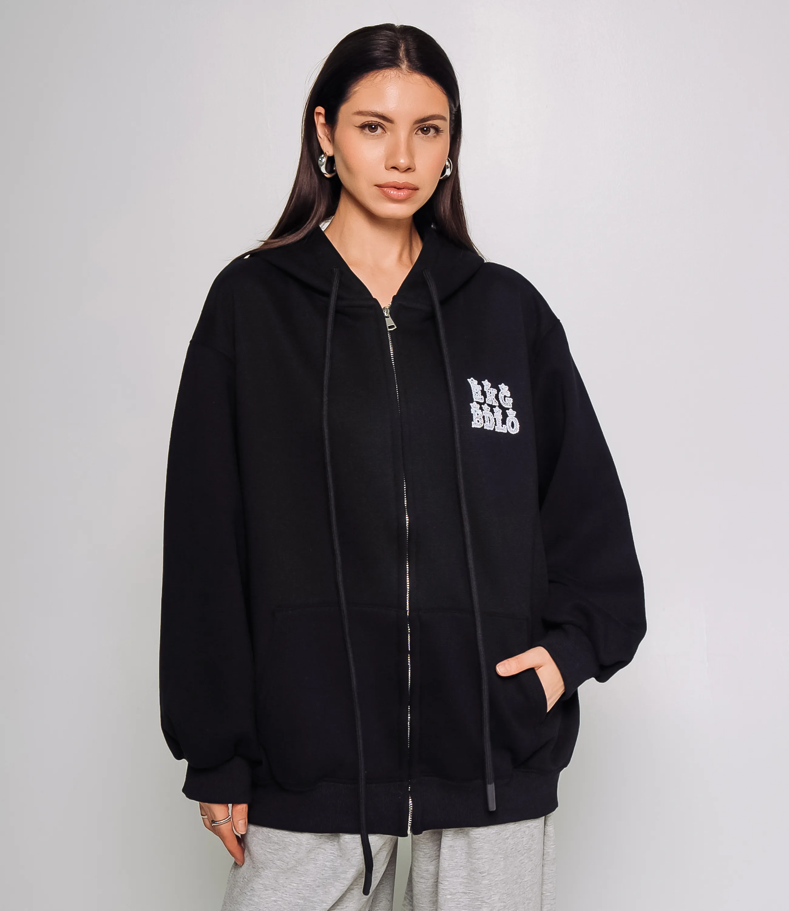 Толстовка #КТ001 (13), чёрный - фото 1