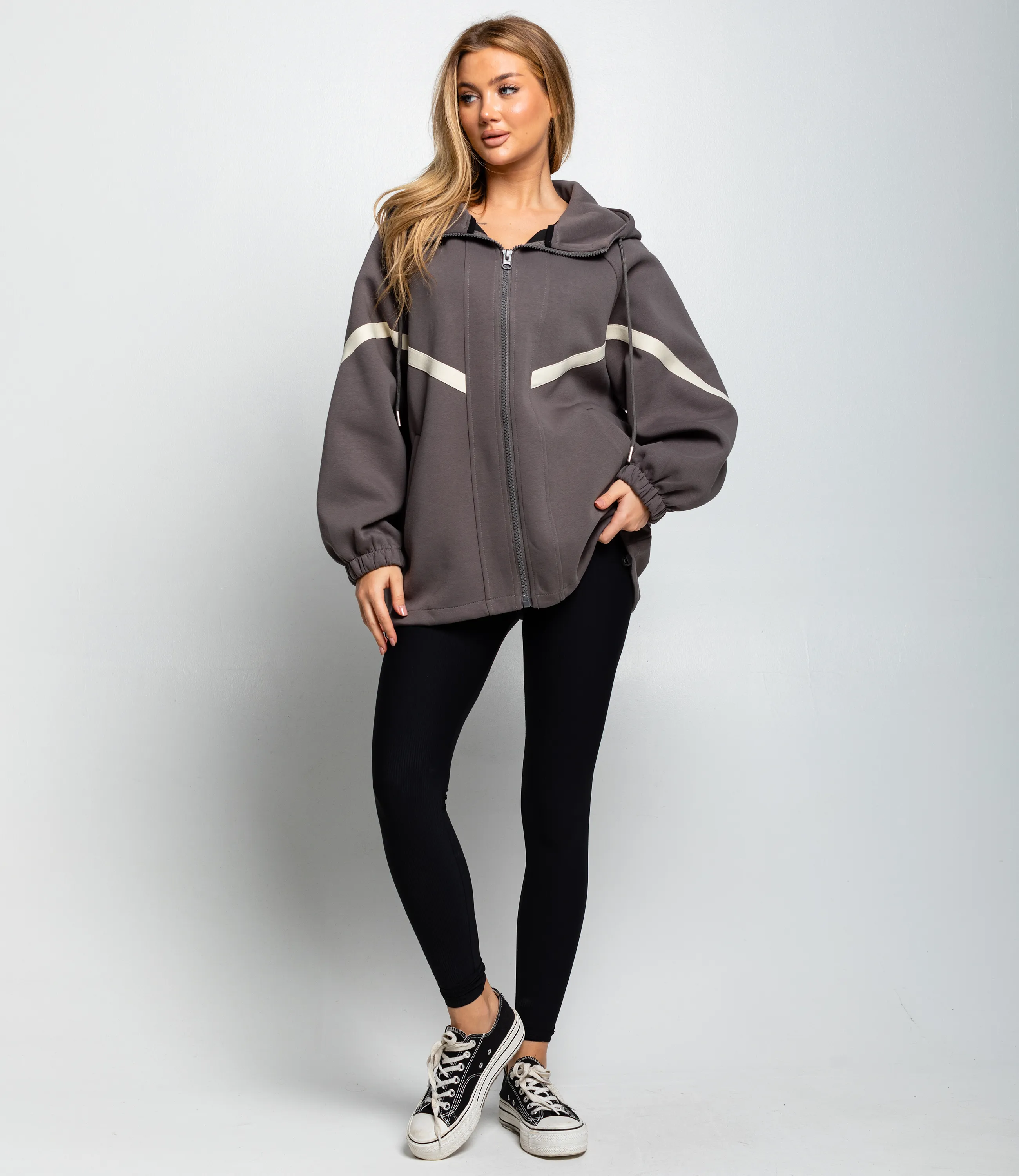 Толстовка #КТ5993, графит - фото 4