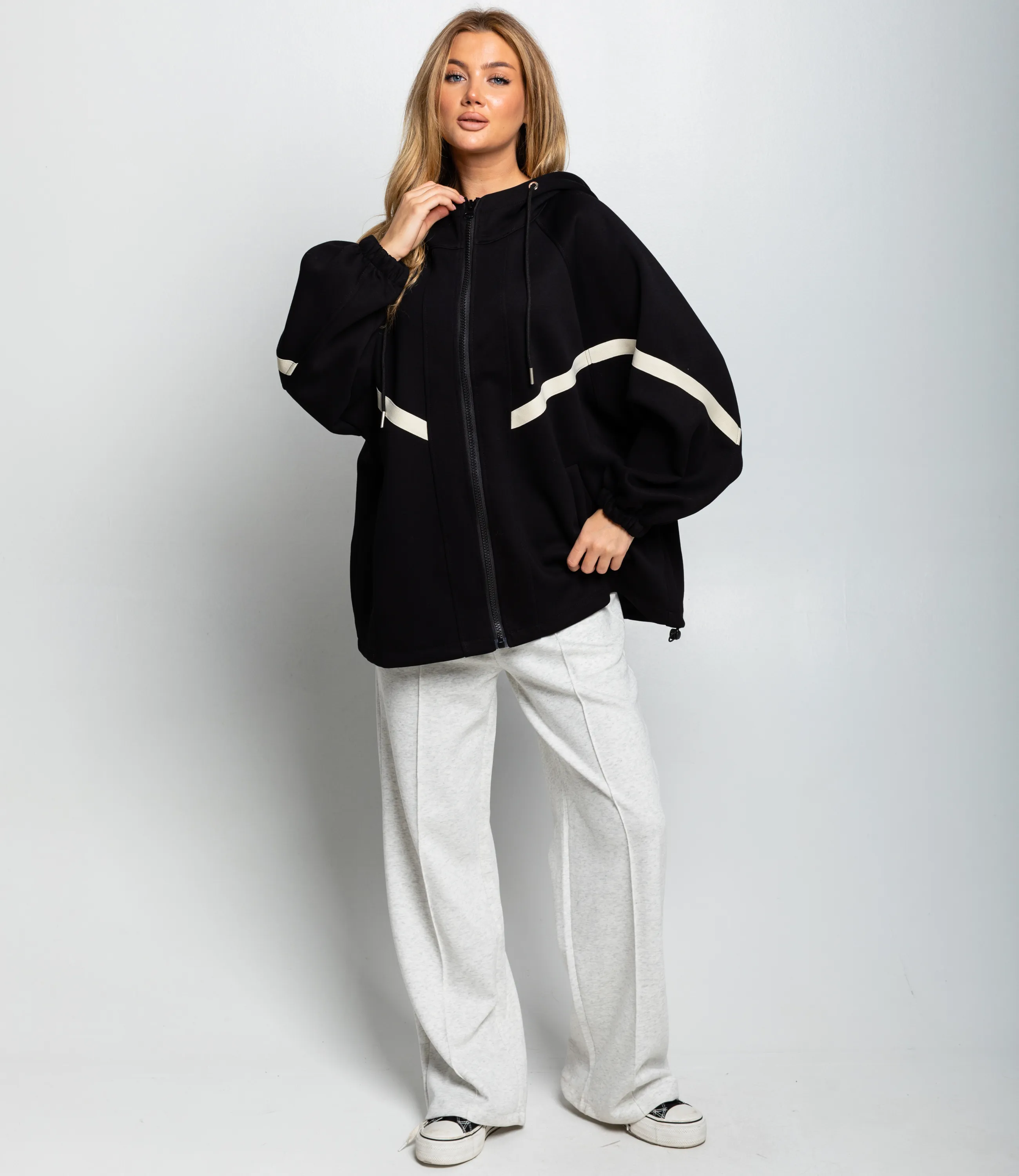 Толстовка #КТ5993, чёрный - фото 4