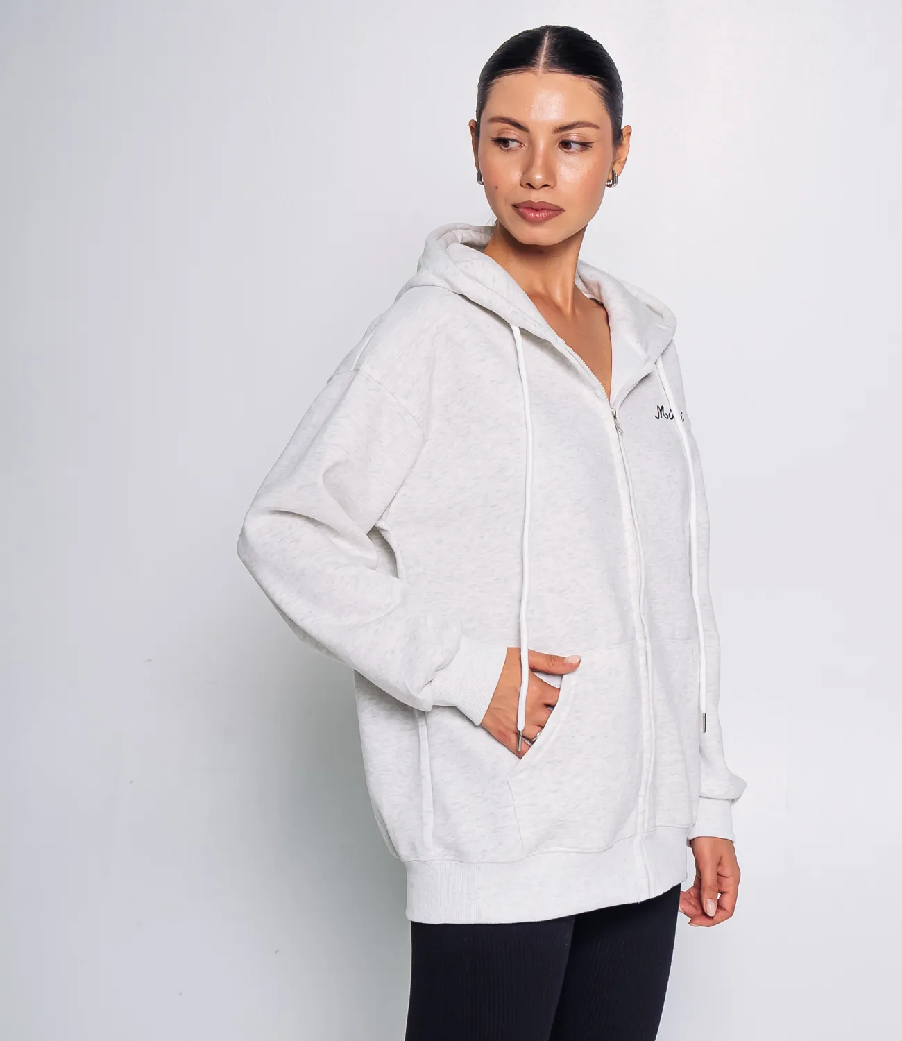 Толстовка #КТ8601-6, светло-серый меланж - фото 2