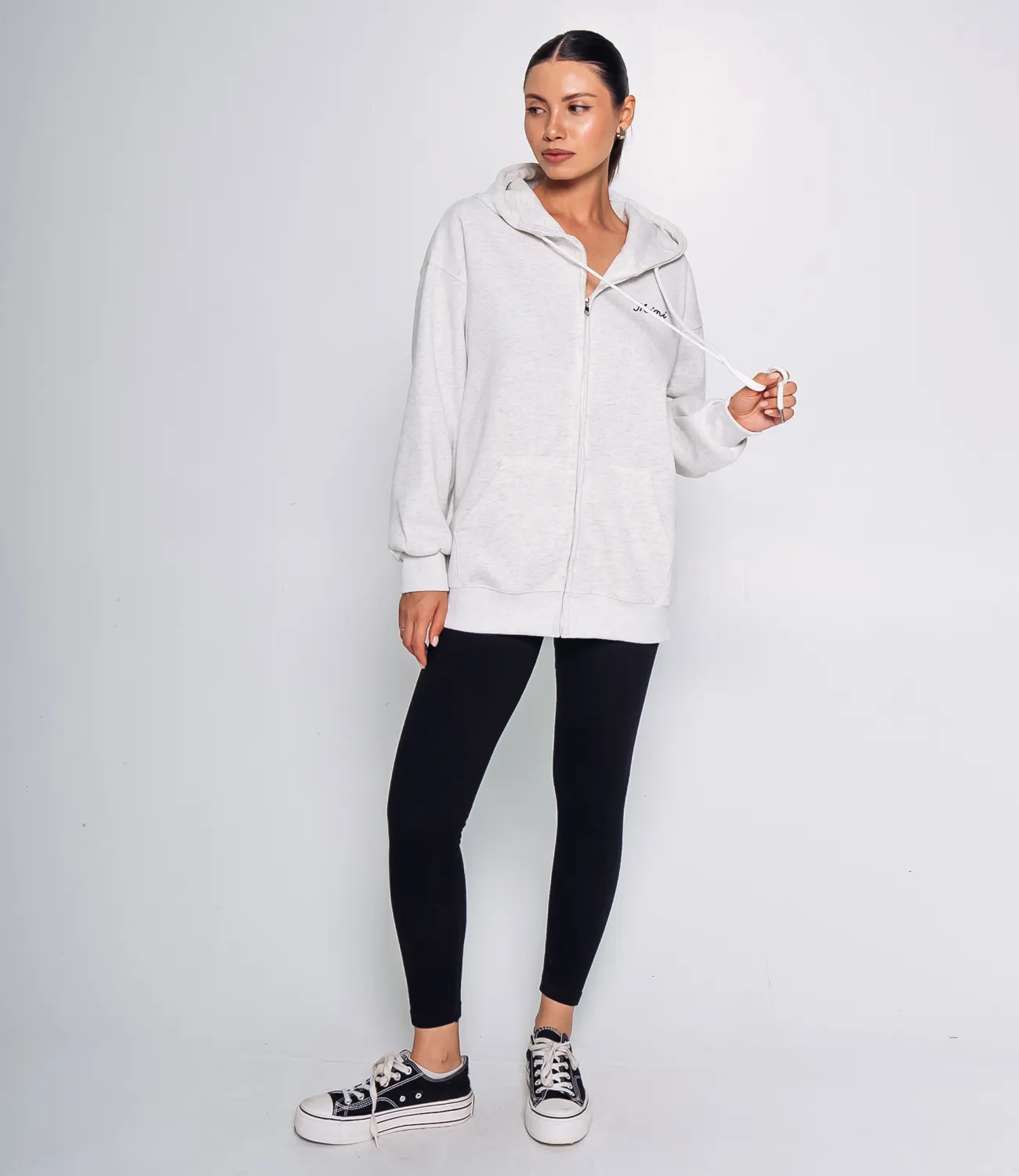 Толстовка #КТ8601-6, светло-серый меланж - фото 4