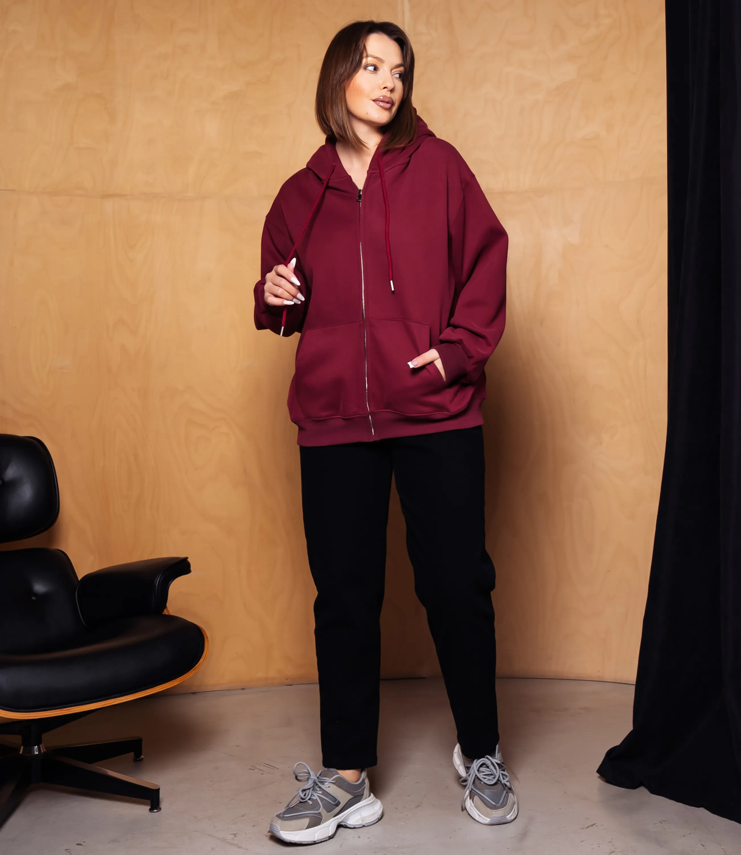 Толстовка #КТ900 (1), бордовый - фото 4