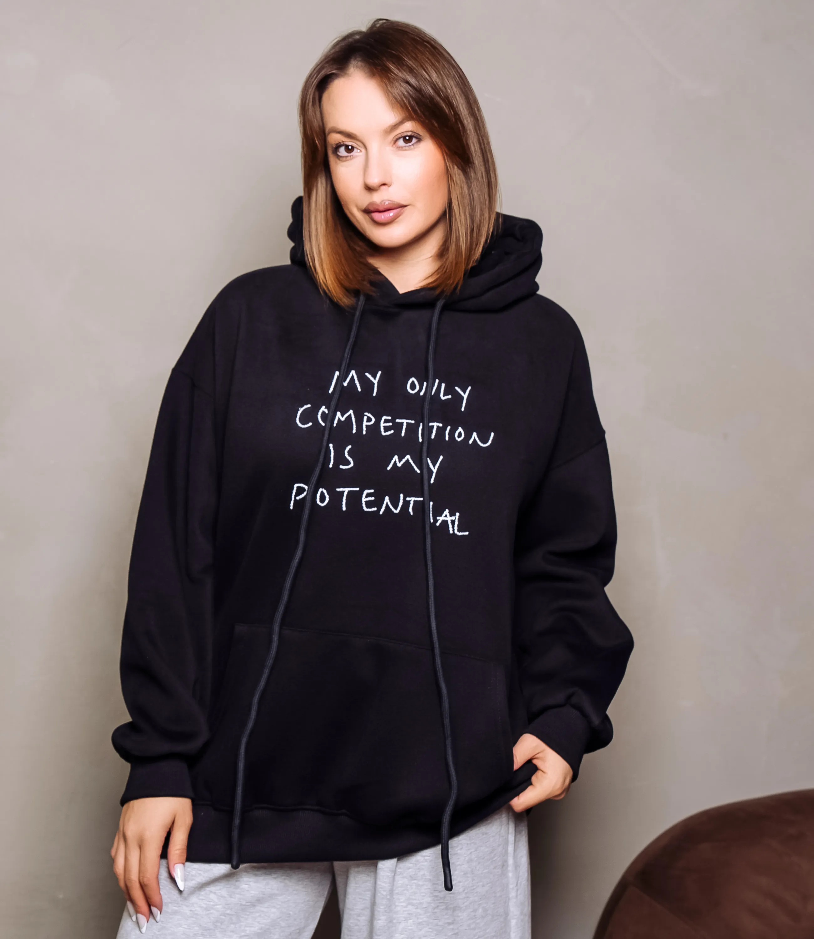 Худи #КТ706 (3), чёрный