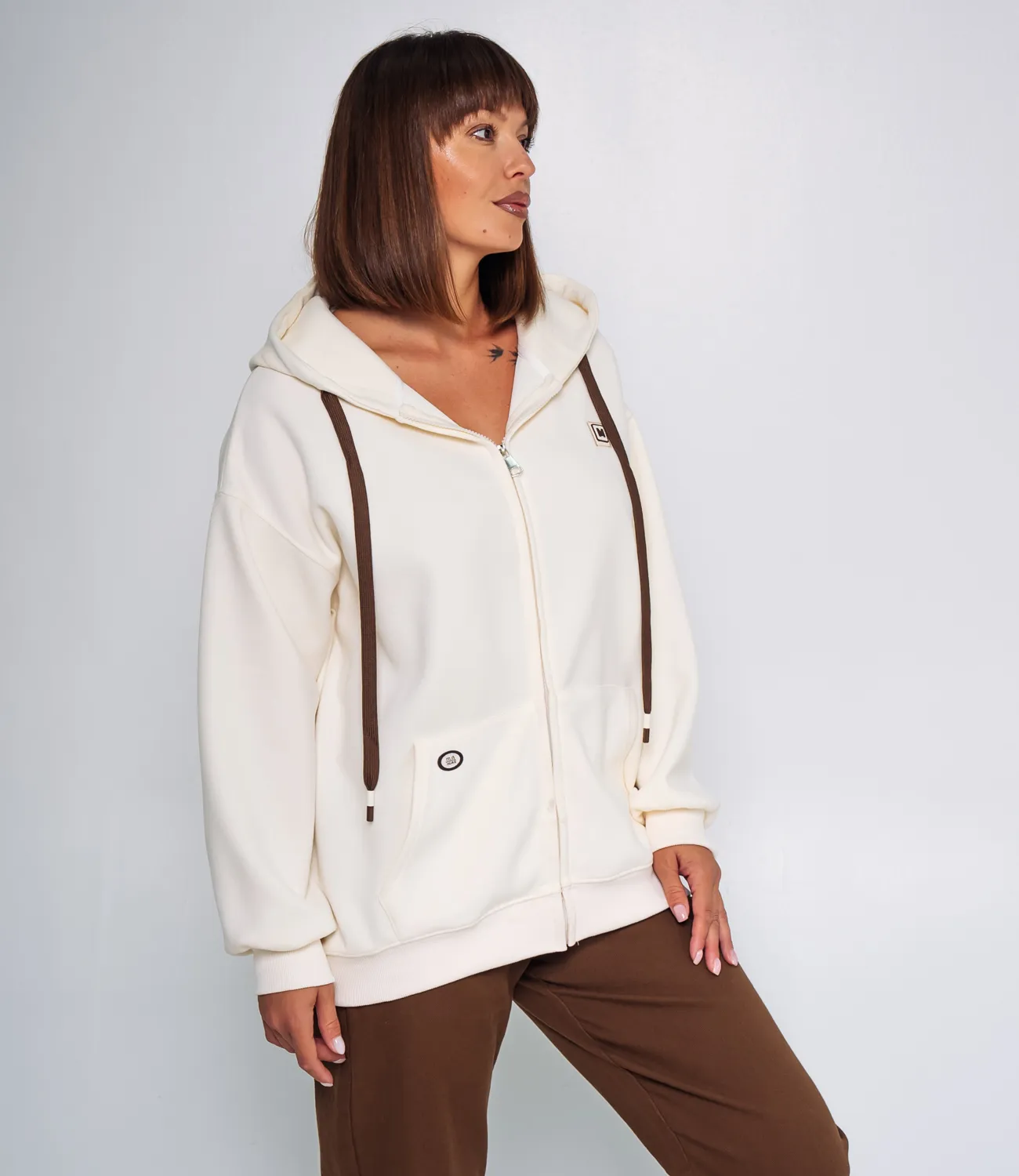 Толстовка #КТ952 (1), кремовый - фото 2