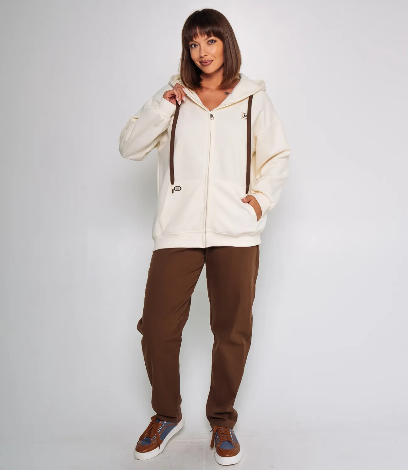 Толстовка #КТ952 (1), кремовый - фото 4