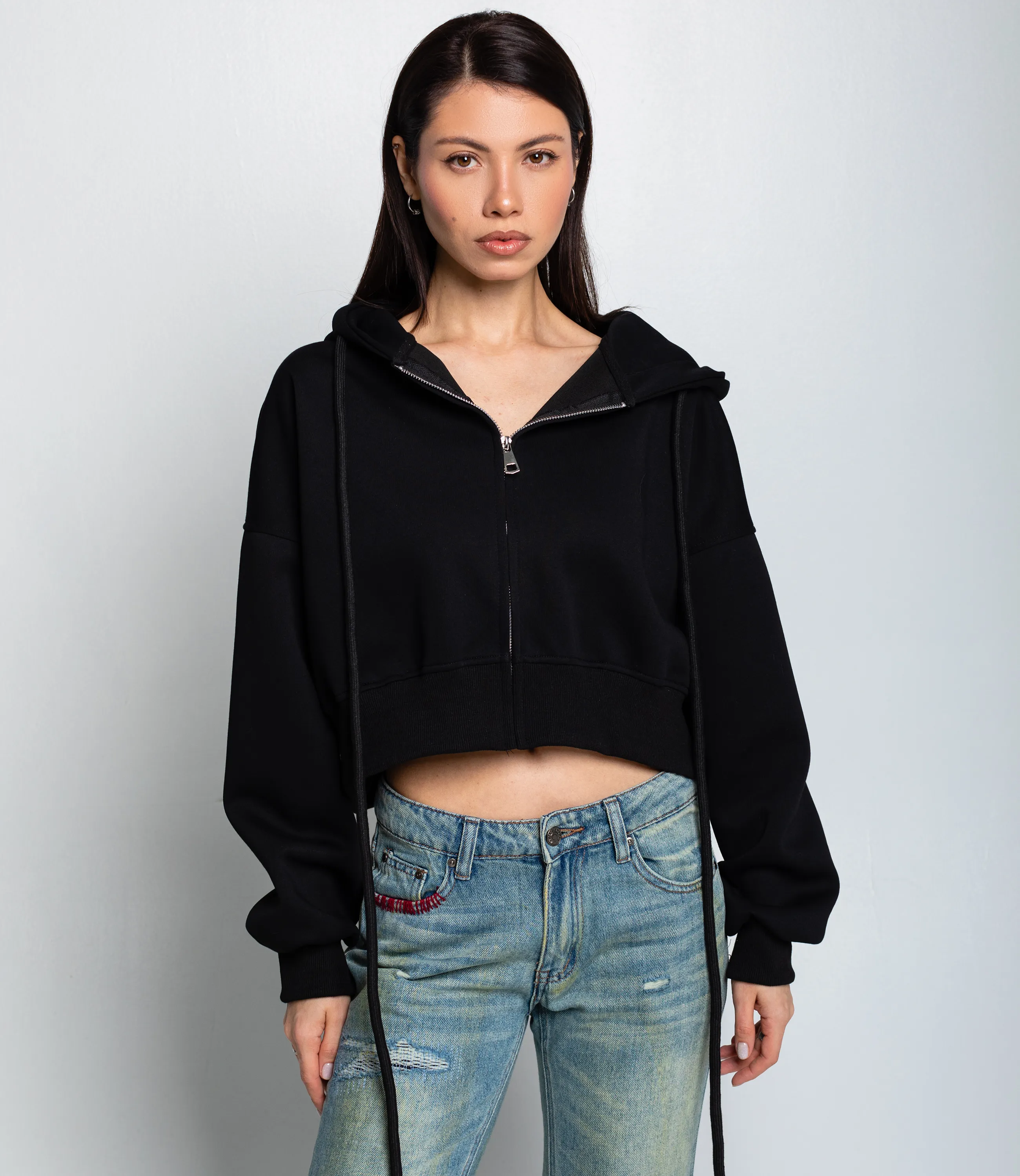 Толстовка #КТ5989, чёрный - фото 1