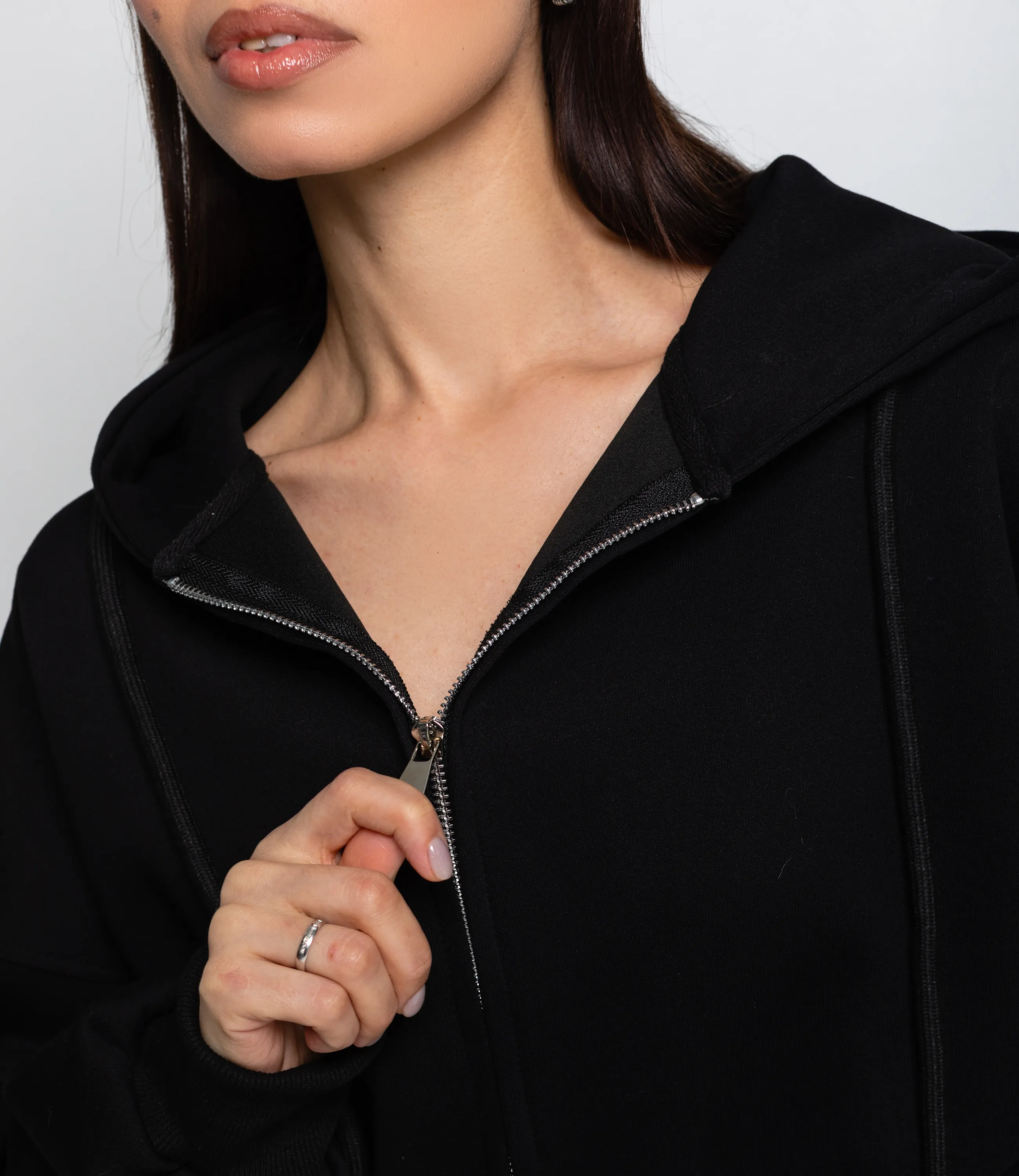 Толстовка #КТ5989, чёрный - фото 5