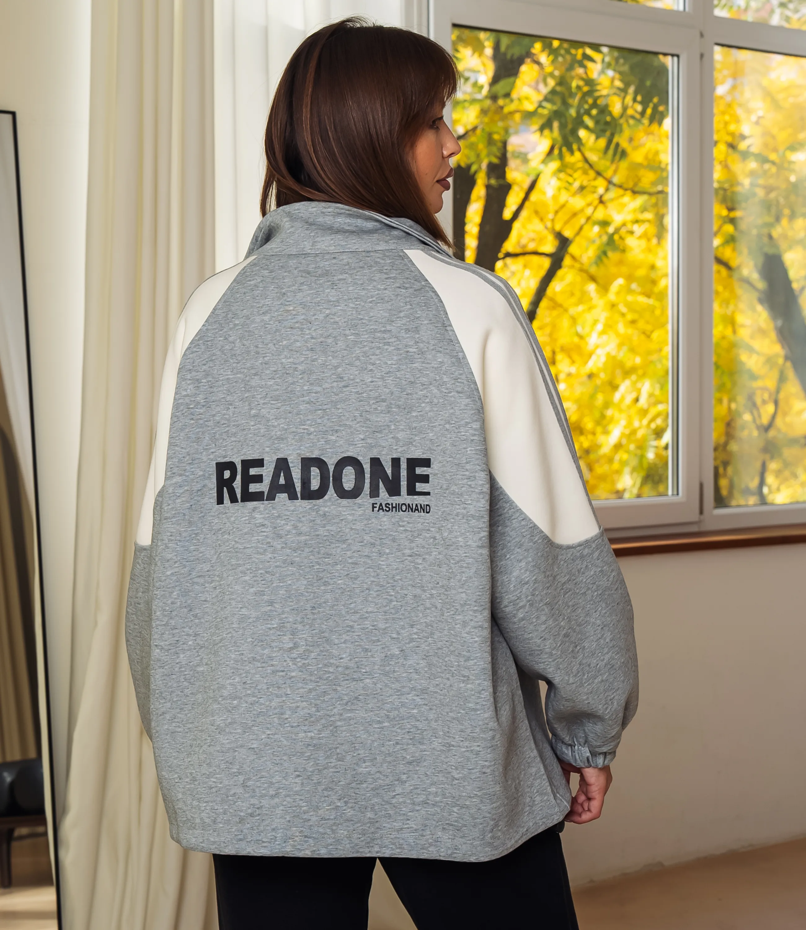 Толстовка #КТ5996 (1), серый меланж - фото 3