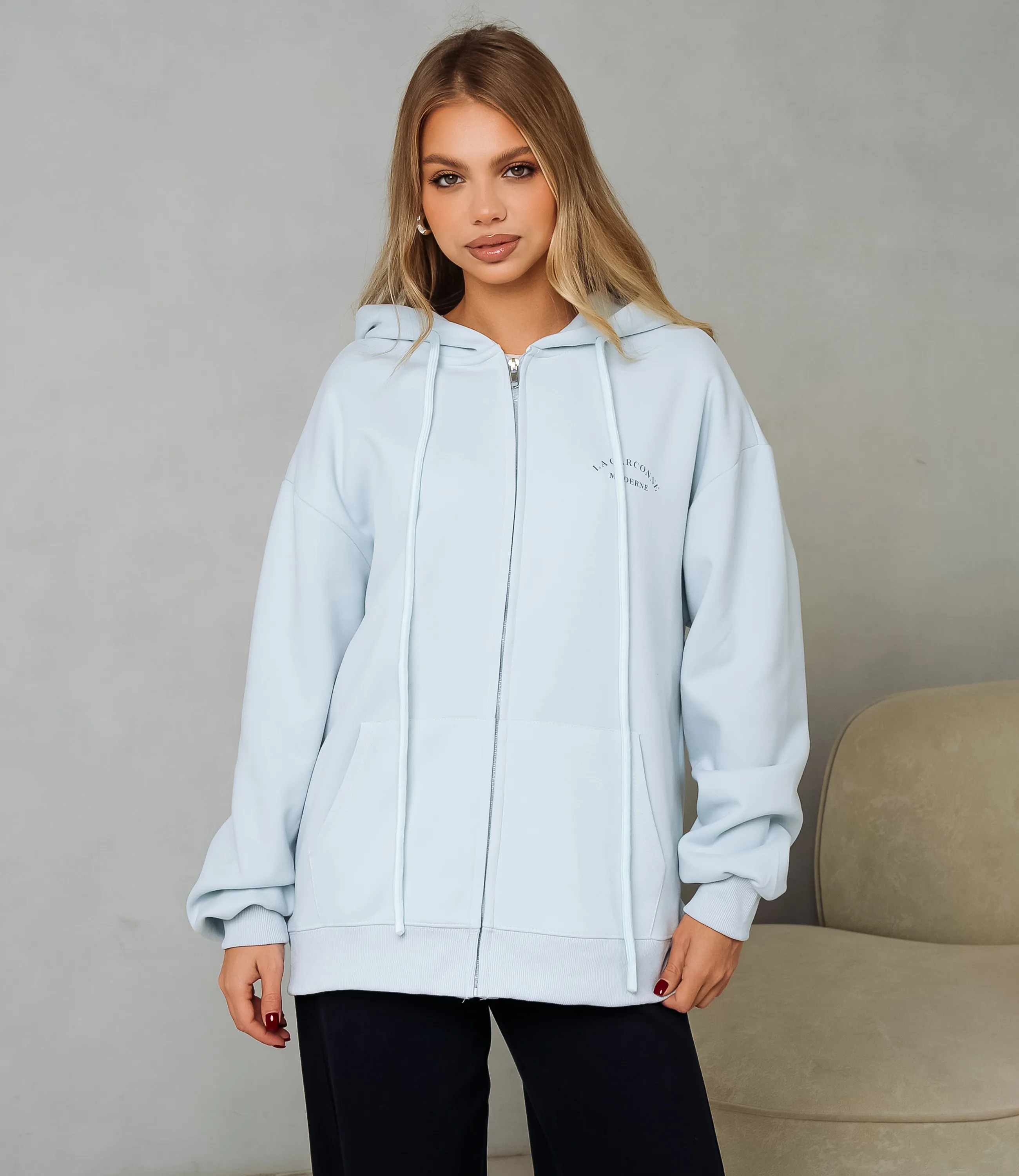 Толстовка #КТ453 (1), голубой - фото 1