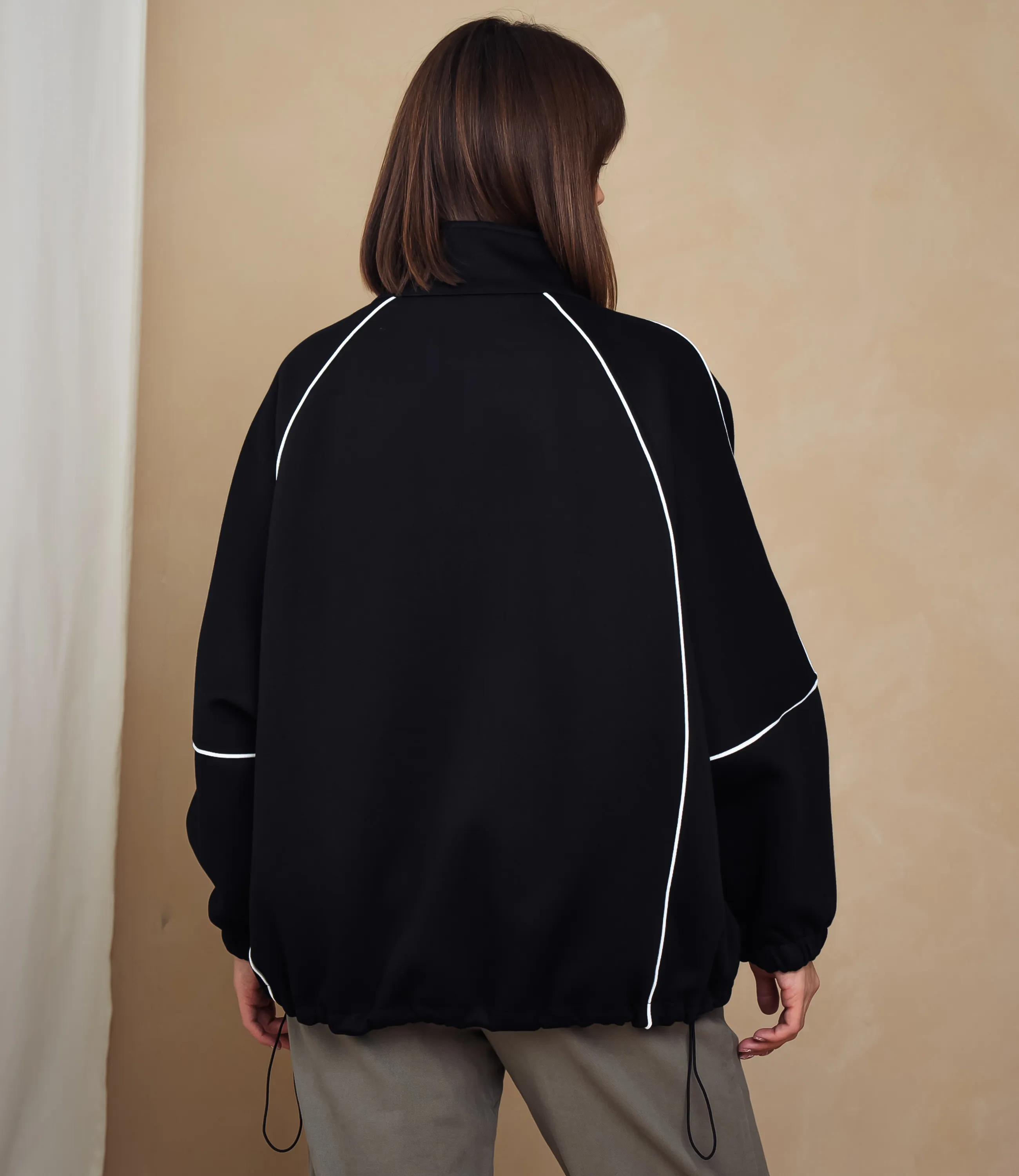 Толстовка #КТ536, чёрный - фото 3