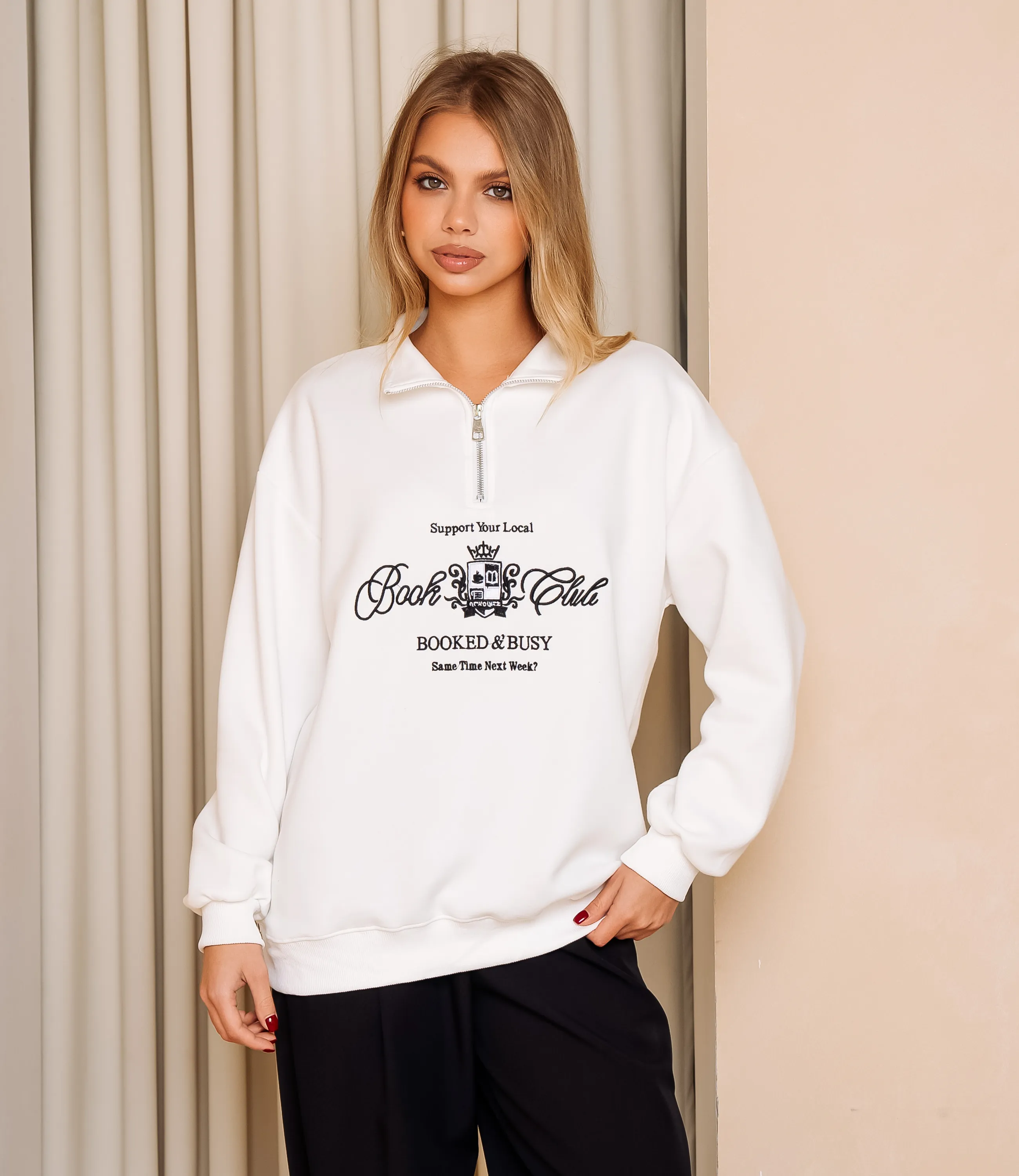 Свитшот #КТ182 (7), белый - фото 1