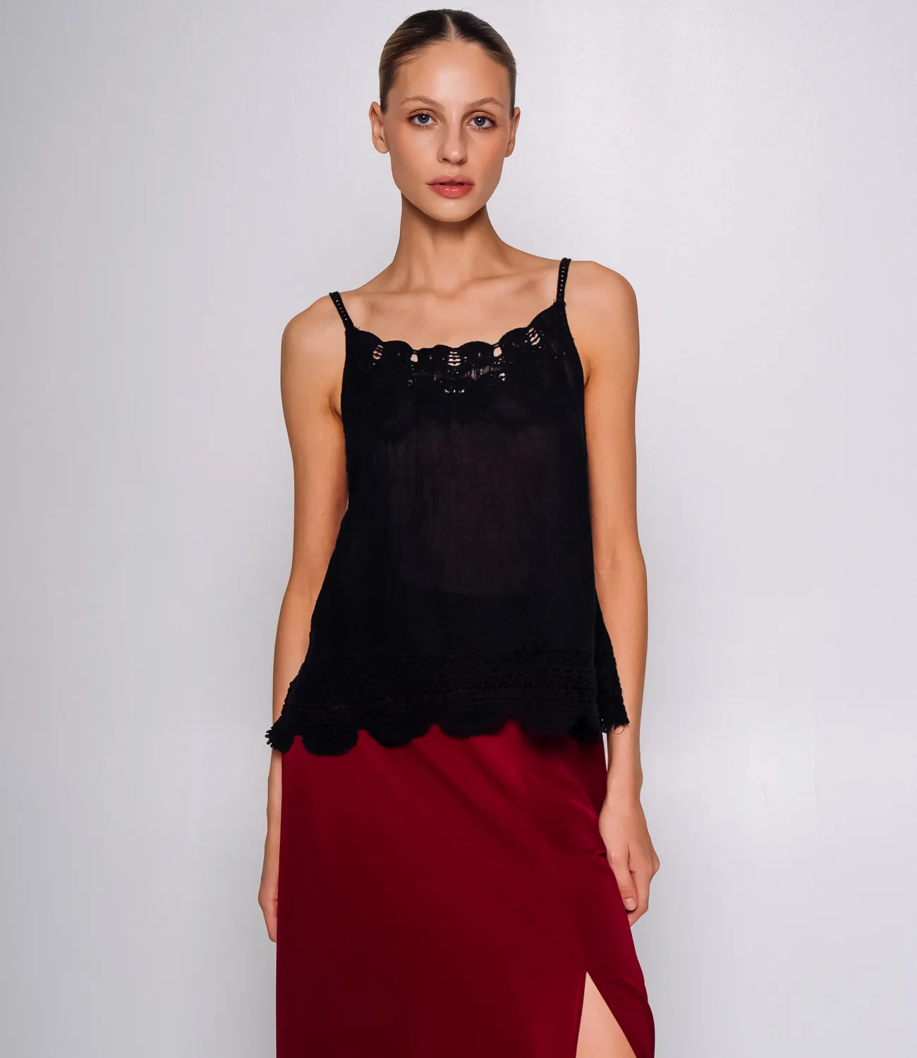 Топ #КТ910 (3), чёрный - фото 1