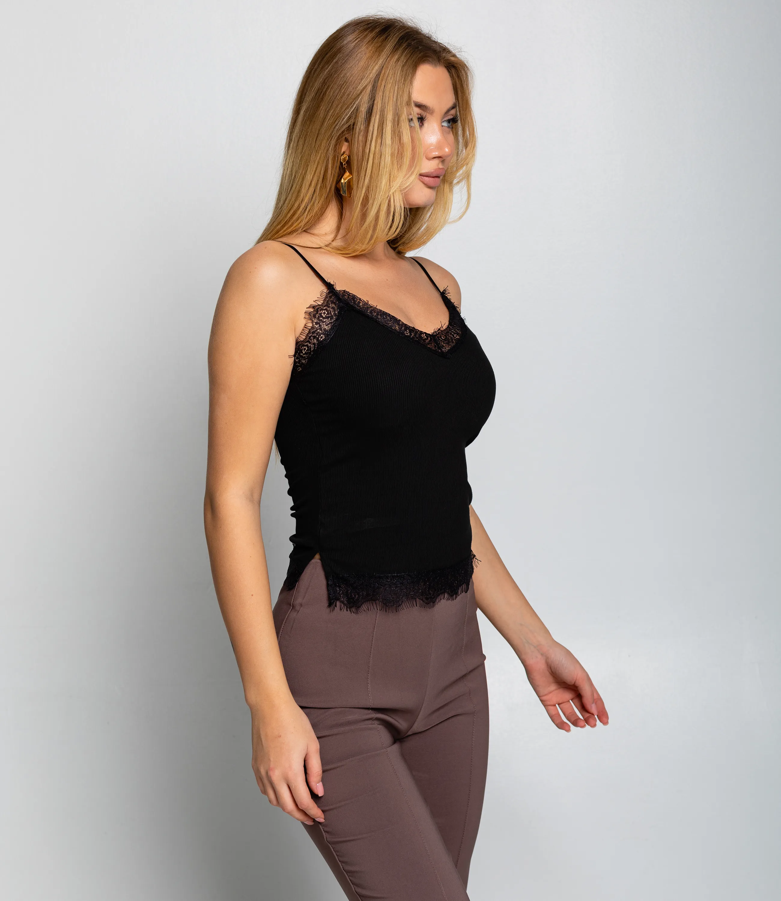 Топ #КТ8159, чёрный - фото 2