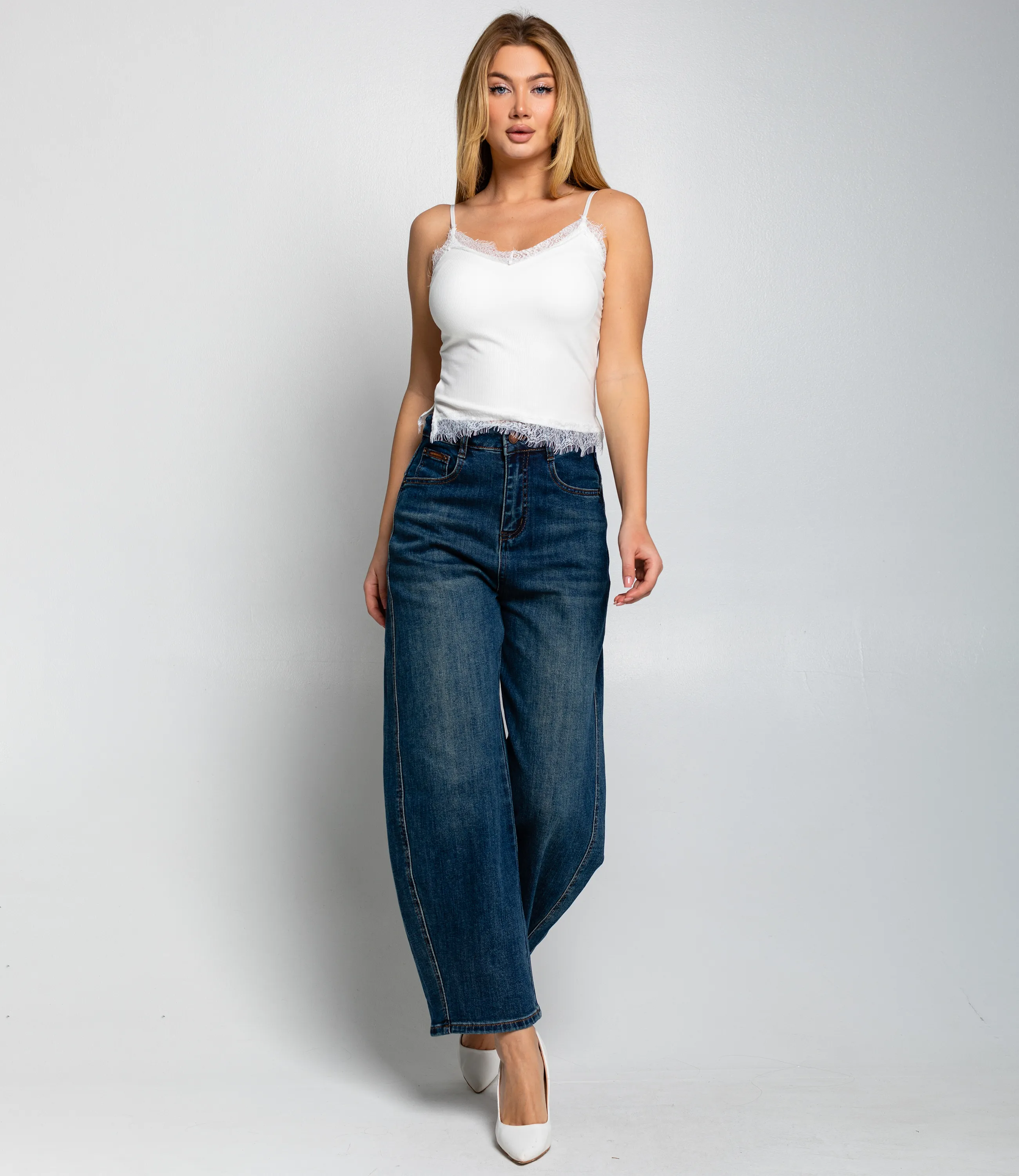 Топ #КТ8159, белый - фото 4