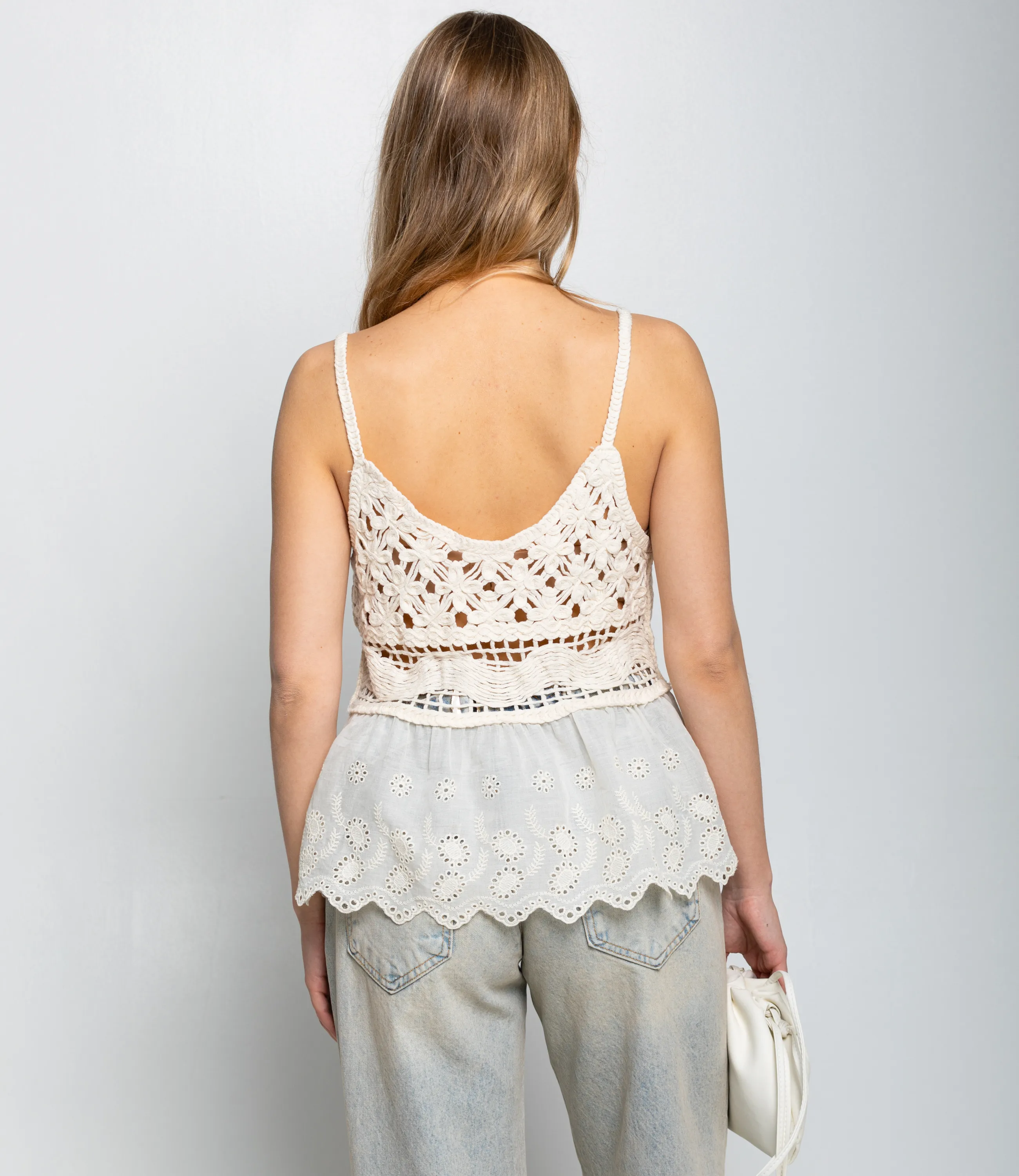 Топ #КТ508 (5), светло-бежевый - фото 3