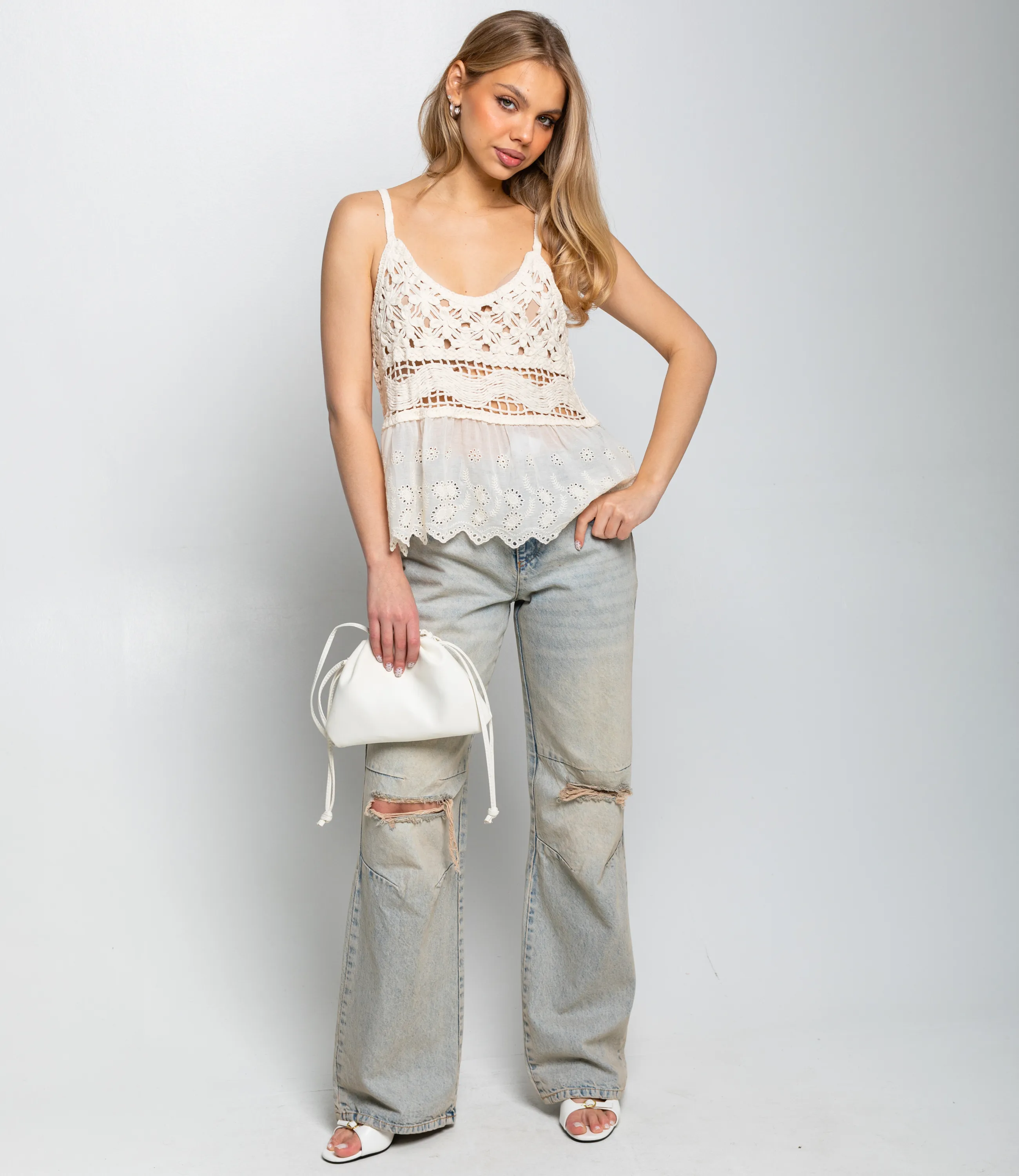 Топ #КТ508 (5), светло-бежевый - фото 4