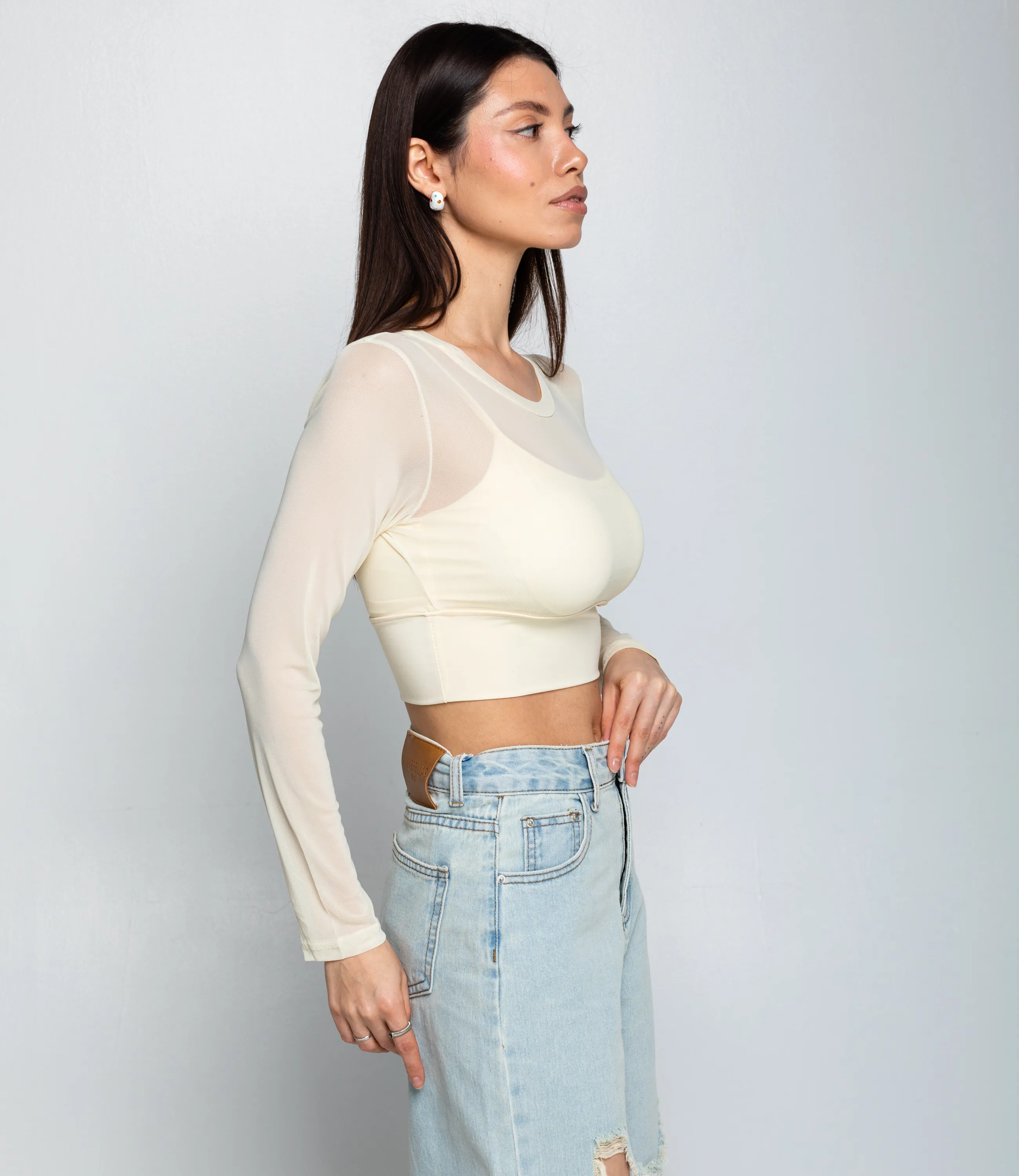 Топ #КТ202 (12), кремовый - фото 2