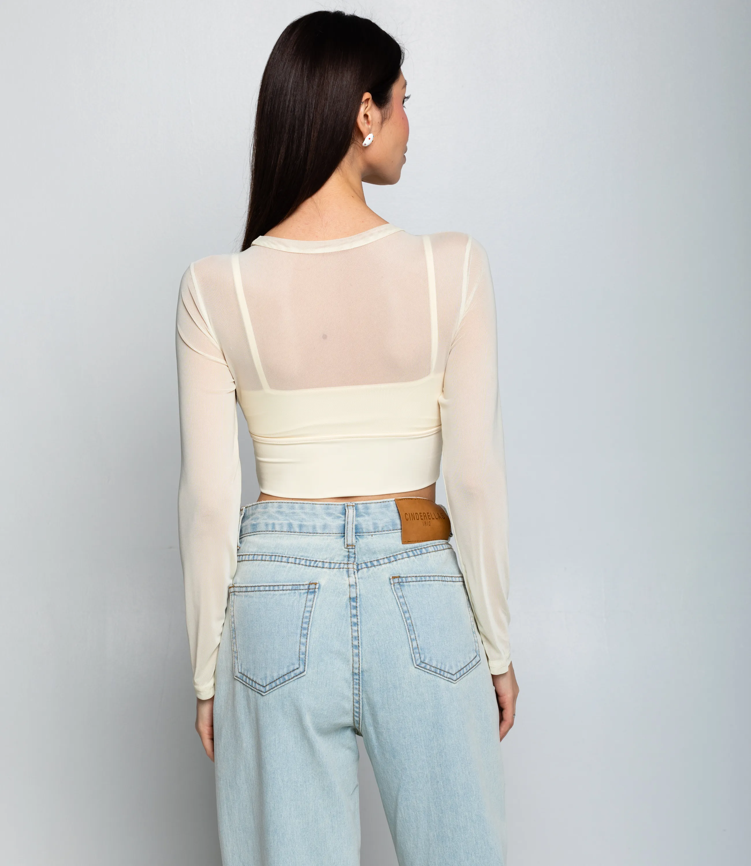 Топ #КТ202 (12), кремовый - фото 3