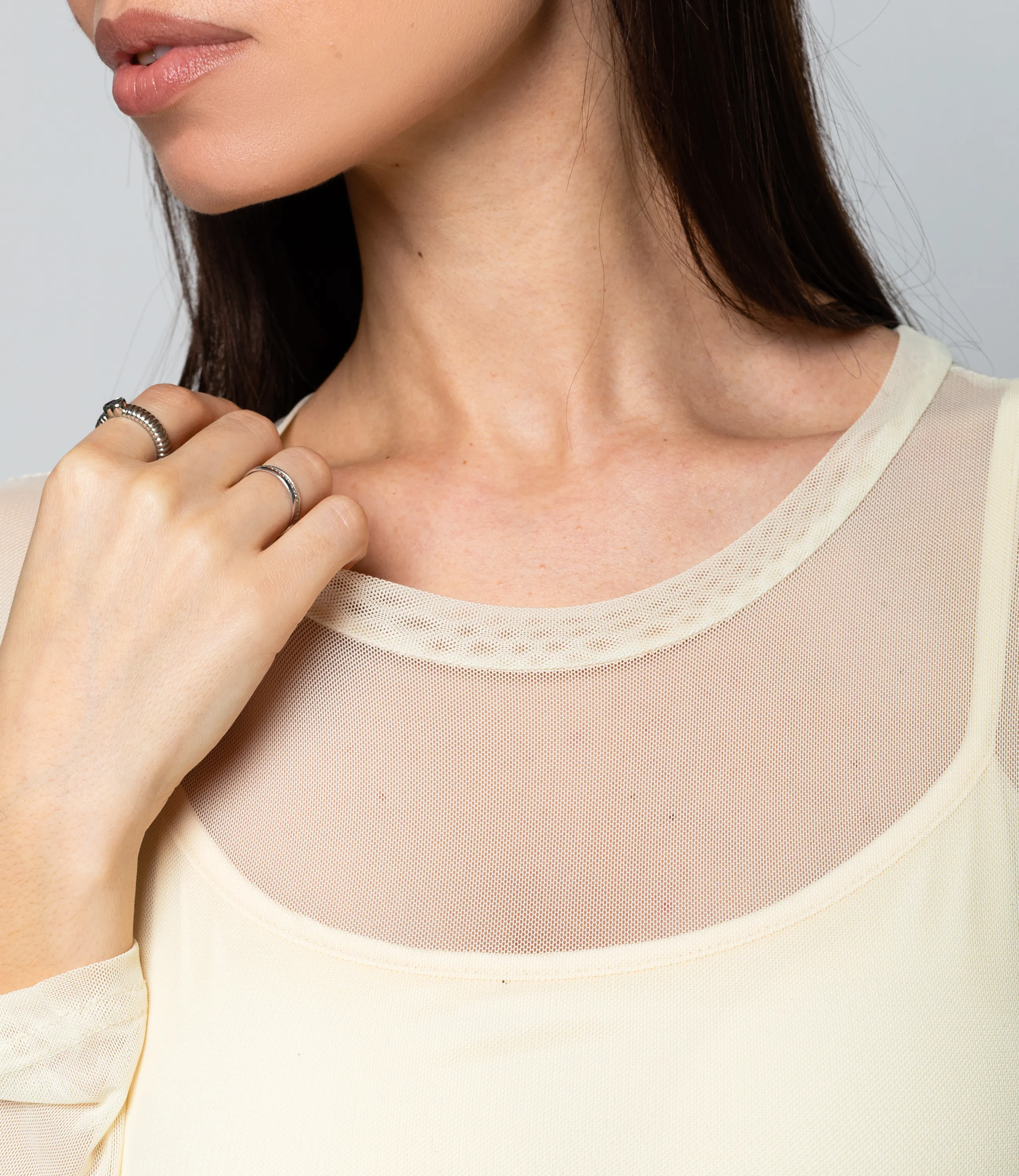 Топ #КТ202 (12), кремовый - фото 5