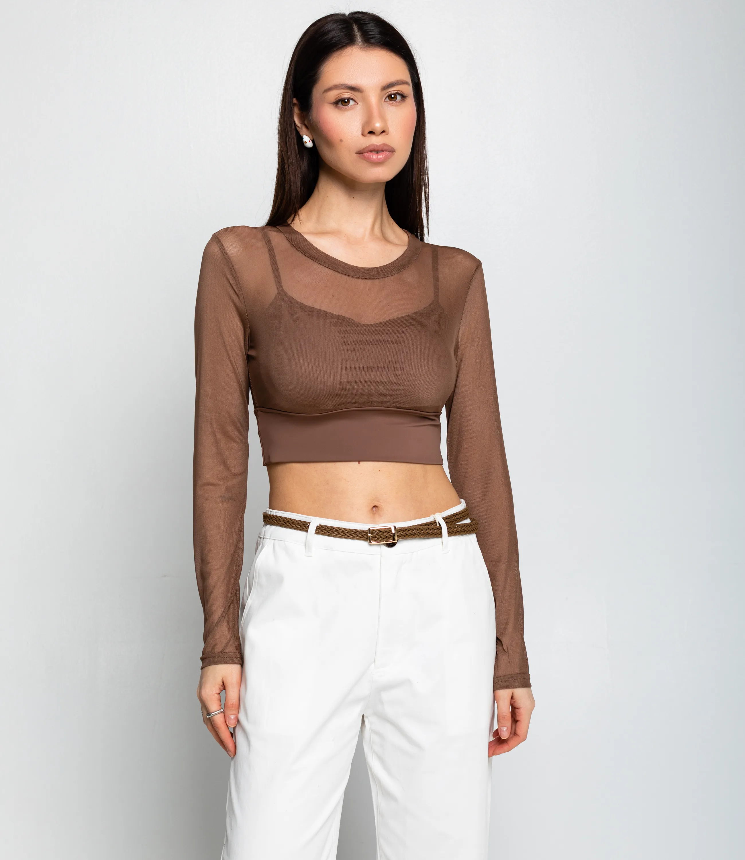 Топ #КТ202 (12), шоколадный - фото 1