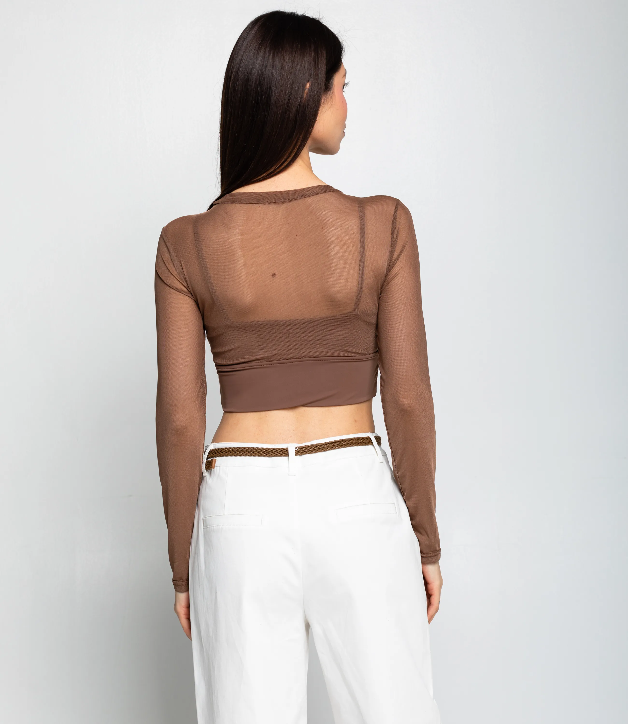 Топ #КТ202 (12), шоколадный - фото 3