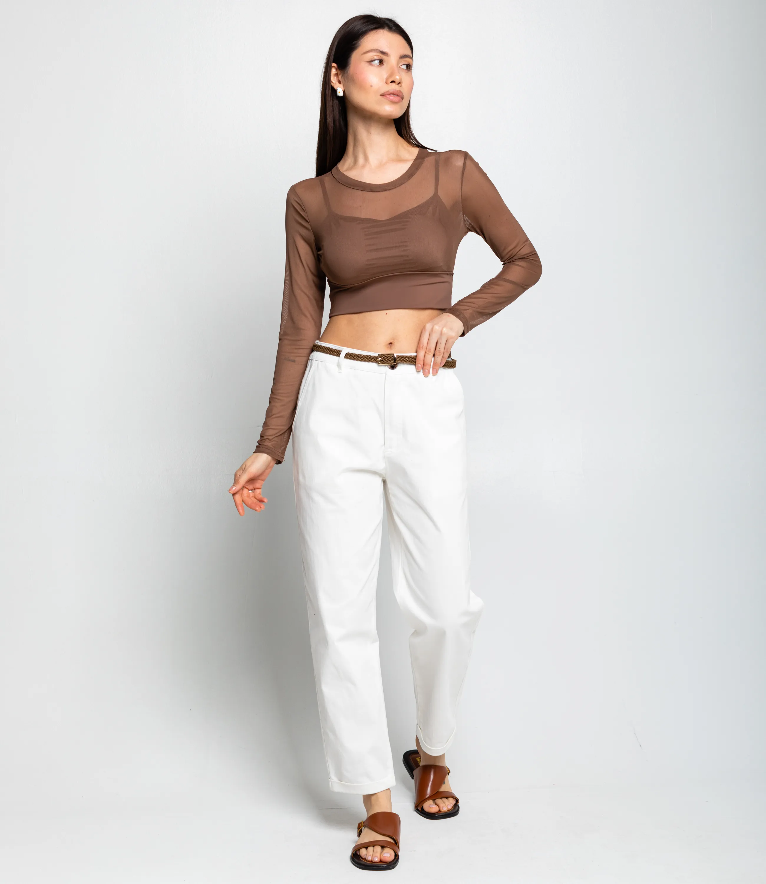 Топ #КТ202 (12), шоколадный - фото 4