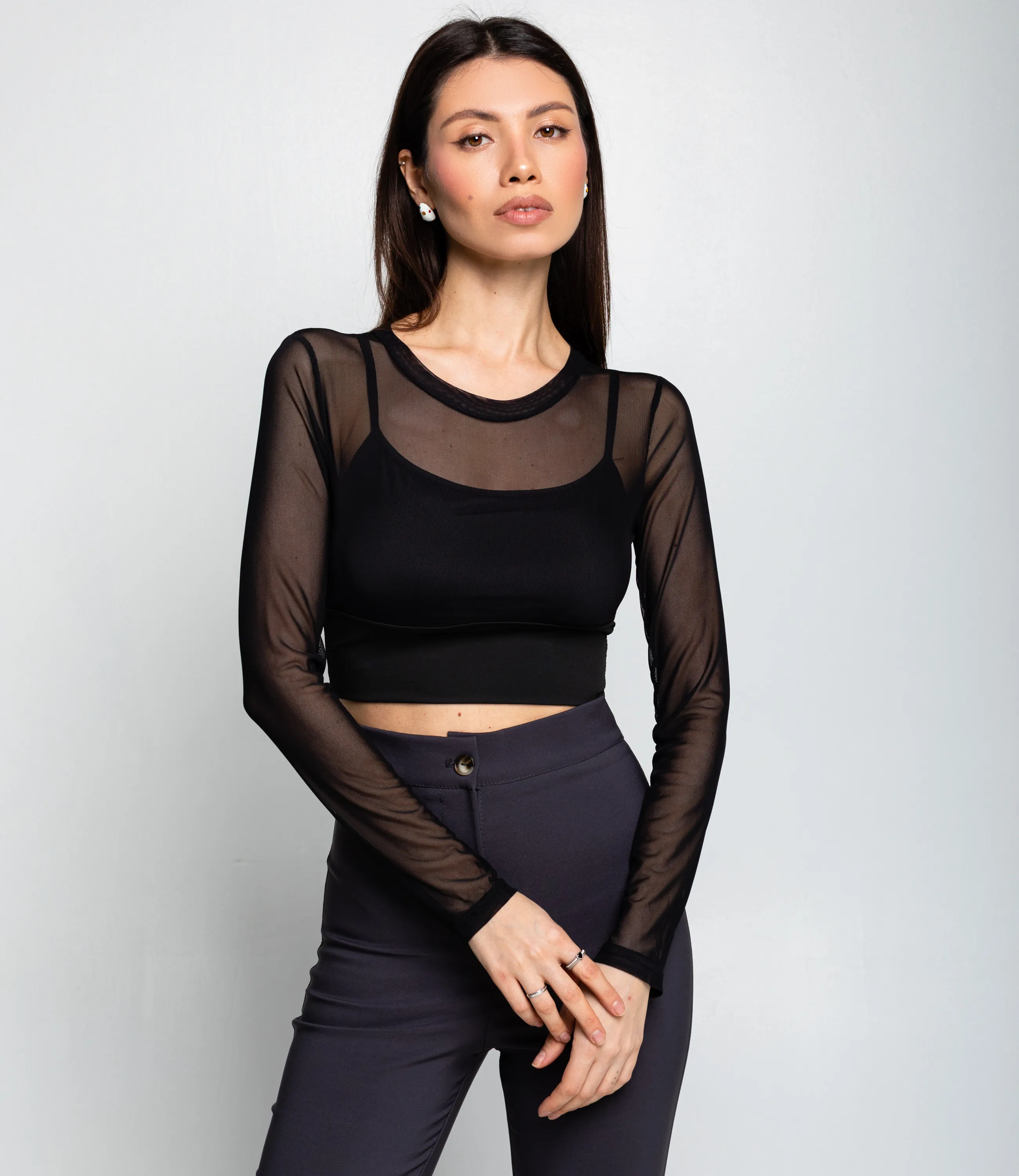 Топ #КТ202 (12), чёрный - фото 1