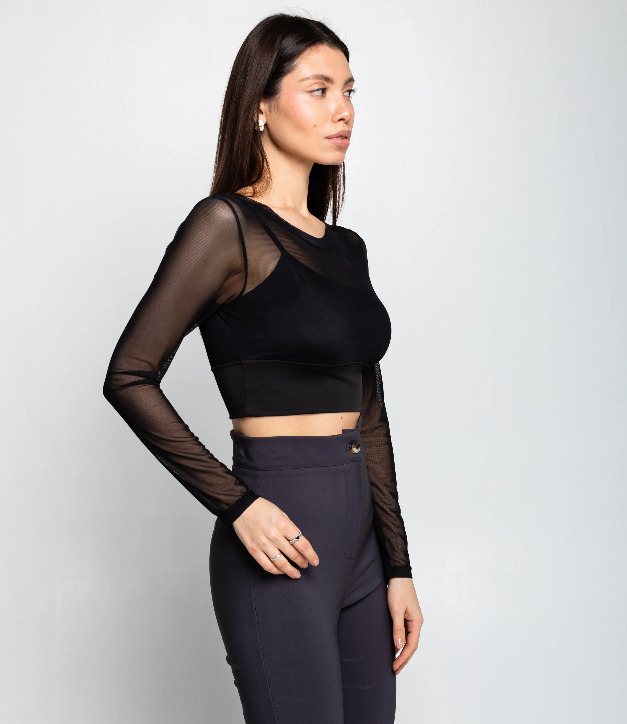 Топ #КТ202 (12), чёрный - фото 2