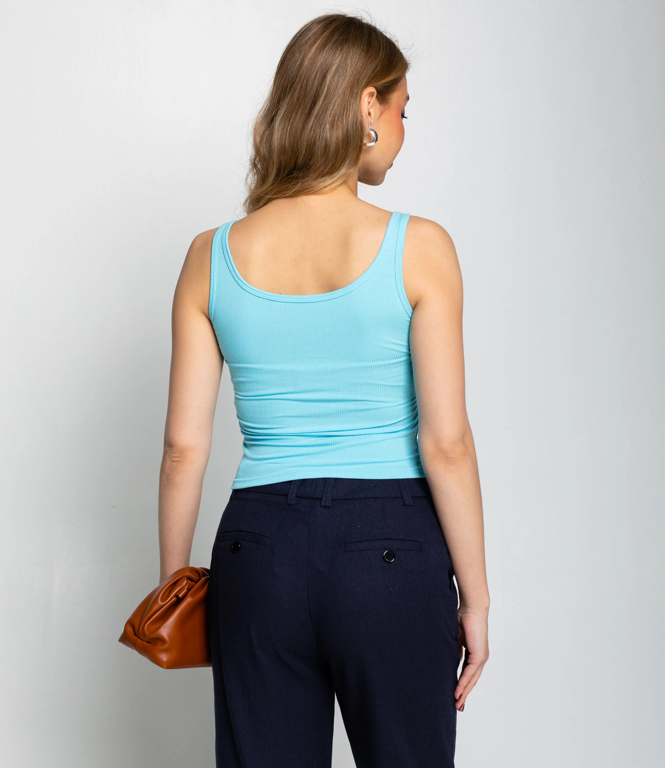 Топ #КТ948, голубой - фото 3