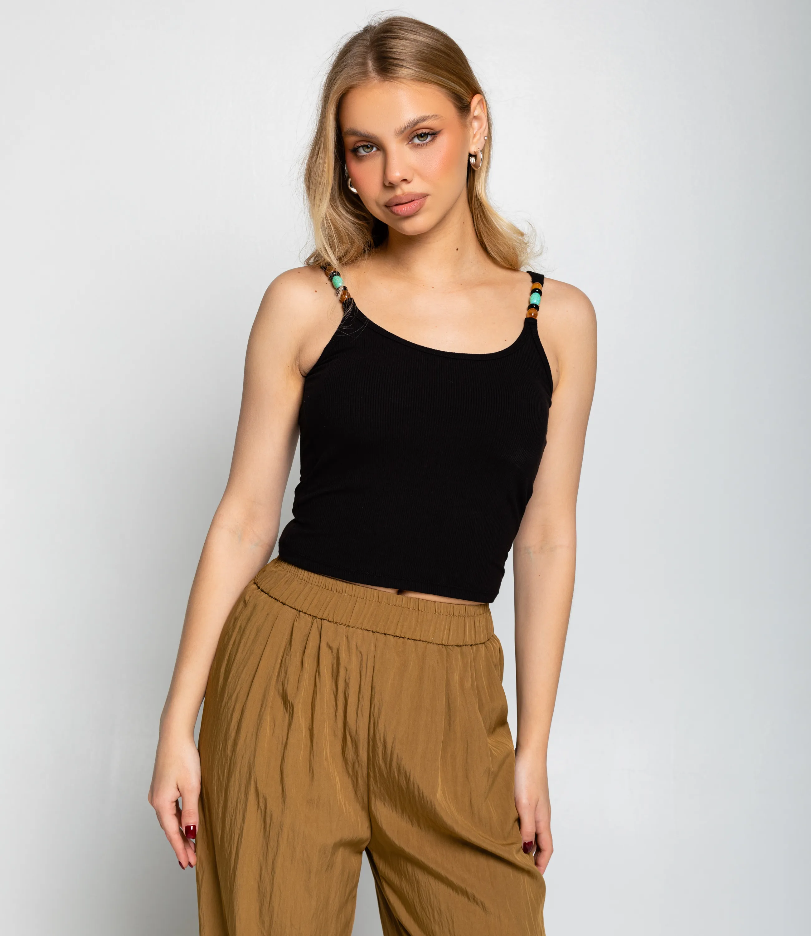 Топ #КТ948, чёрный - фото 1