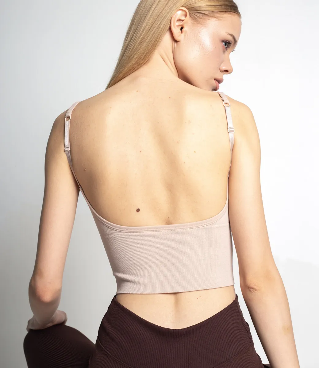 Топ #КТН838, пудра - фото 3