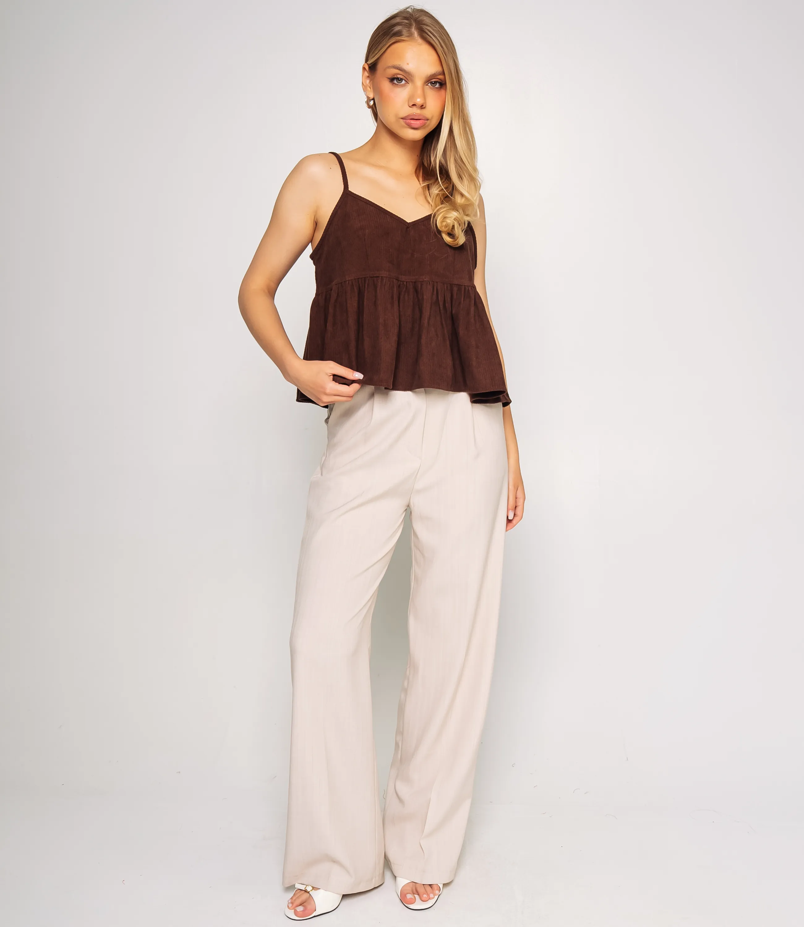 Топ #КТ73602, шоколадный - фото 4