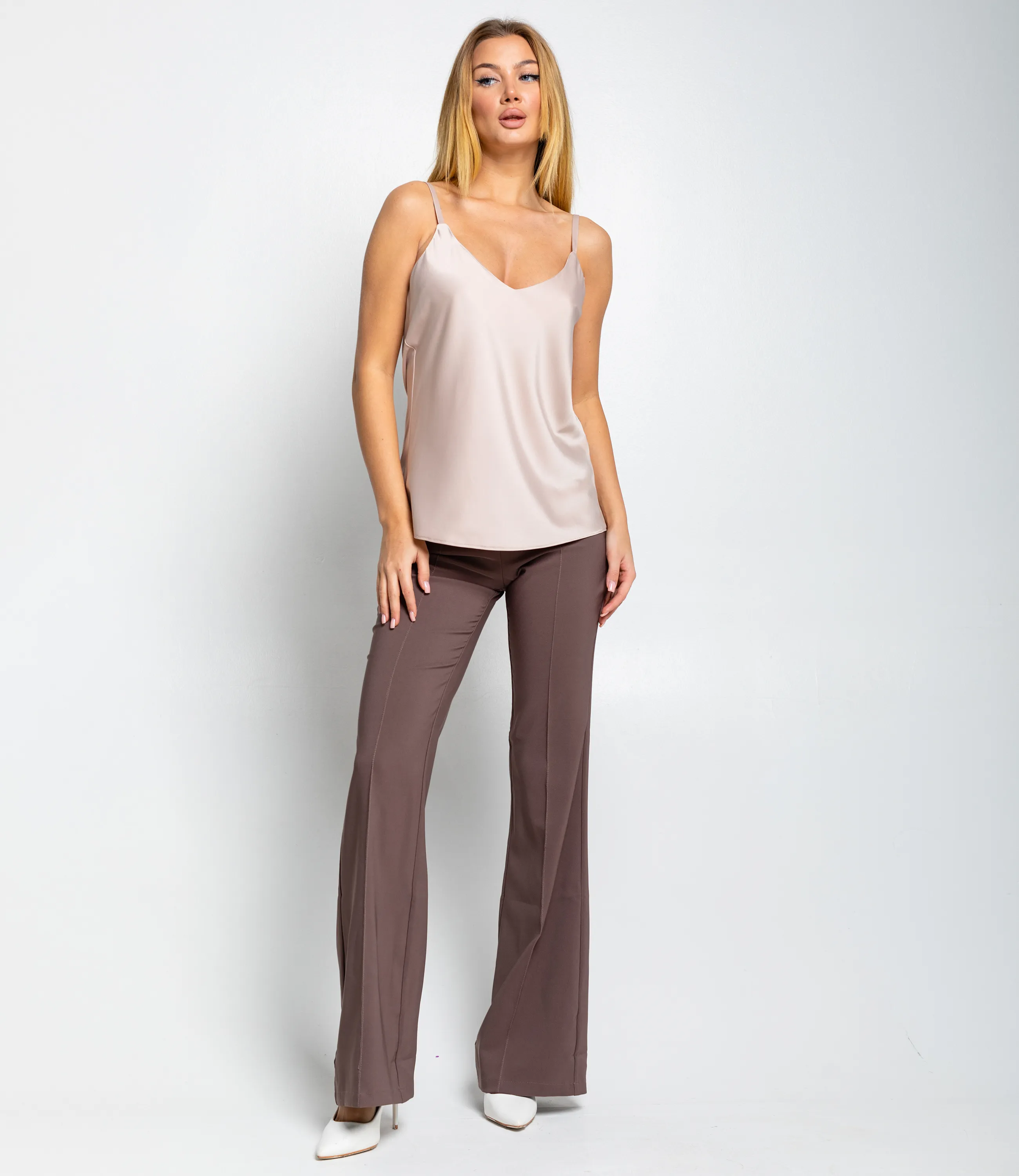 Топ #ОКТ025001, бежевый - фото 4