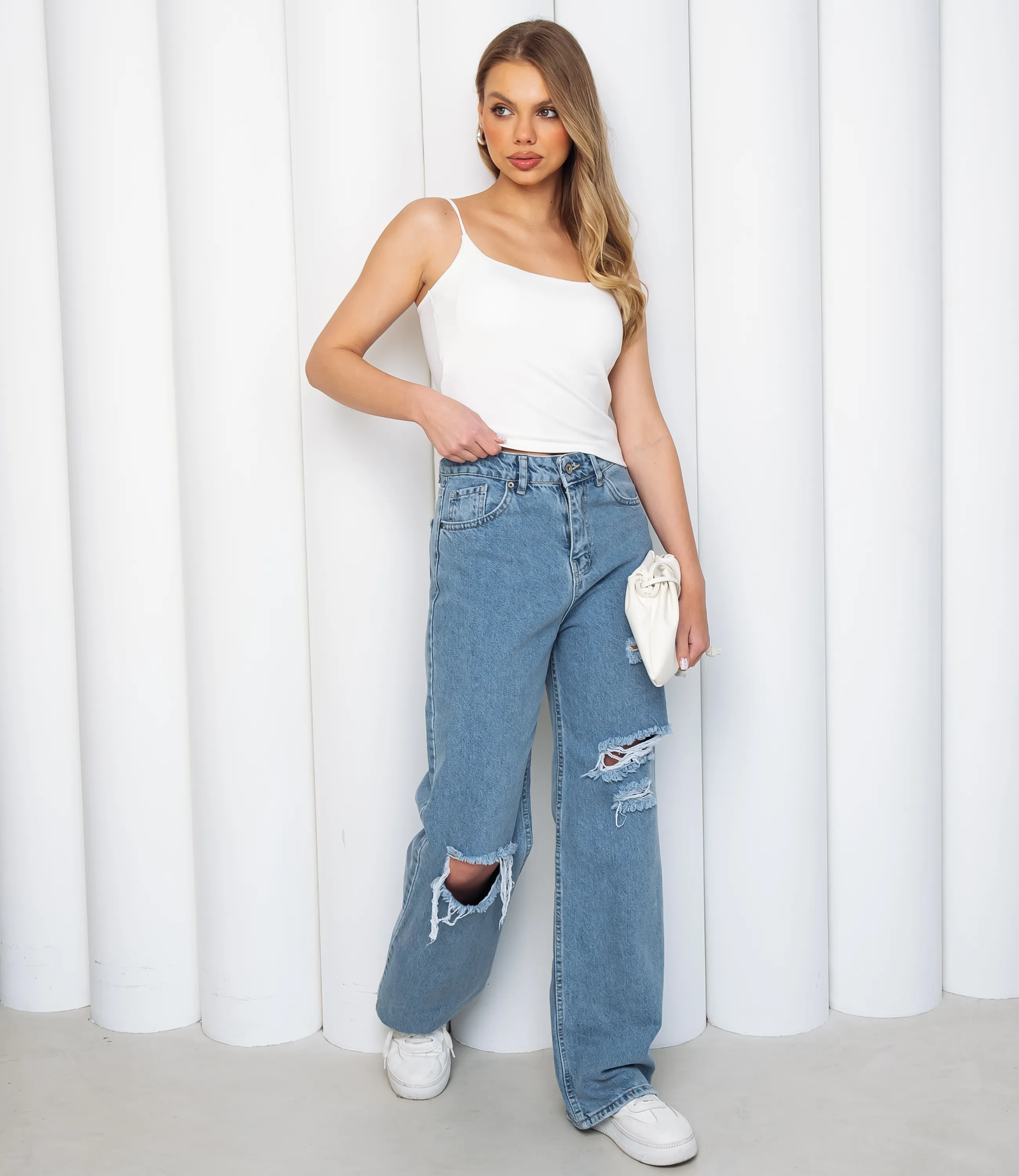 Топ #КТ55567, белый - фото 4